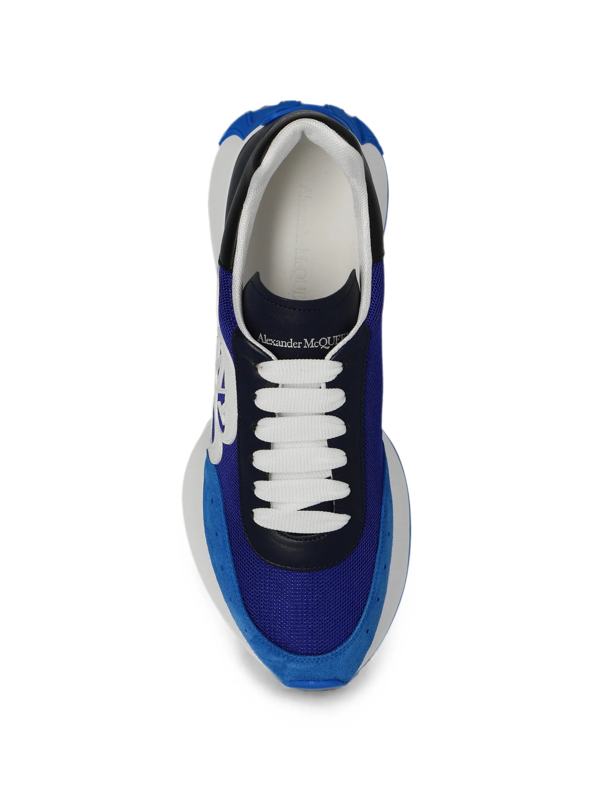 colour-block lace-up sneakers