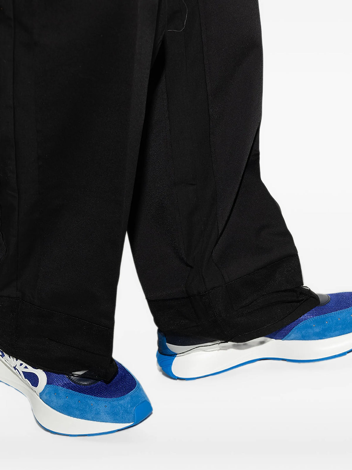 colour-block lace-up sneakers
