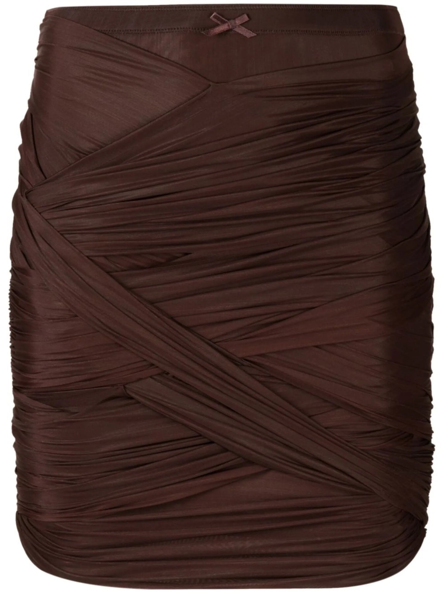 ruched draped skirt
