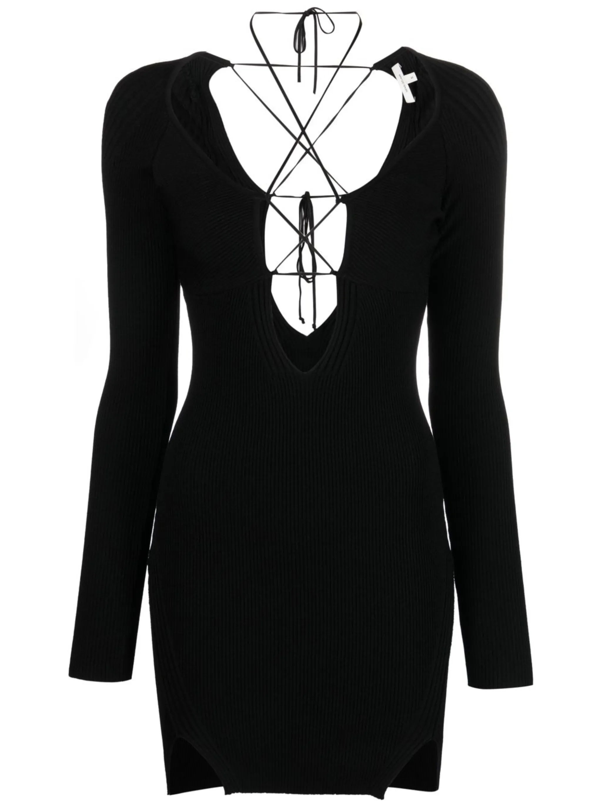 lace-up minidress
