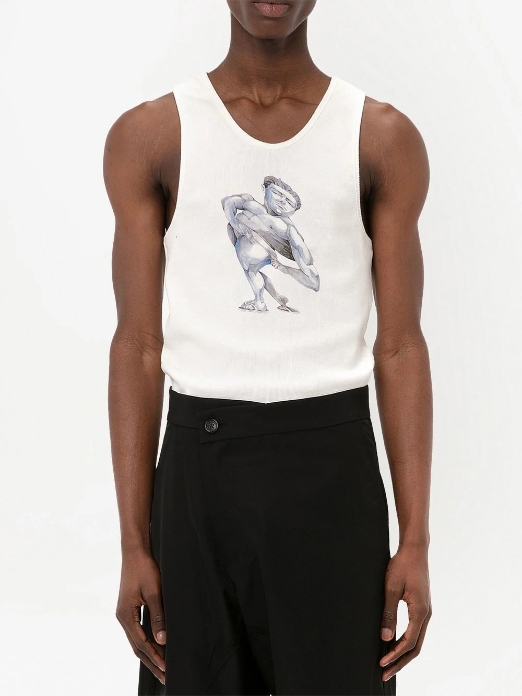 Pol Anglada illustration-print top