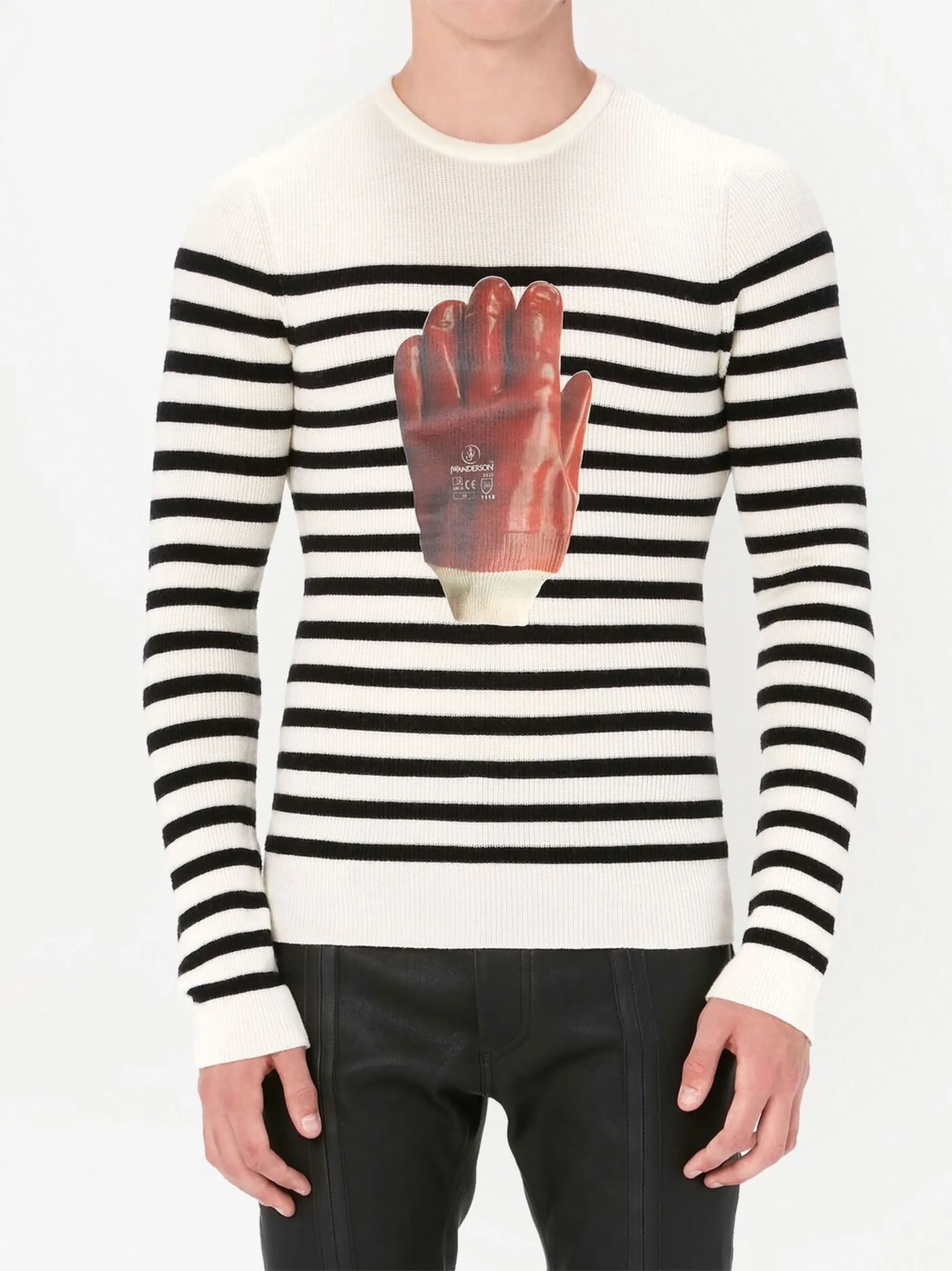 Glove striped jumper