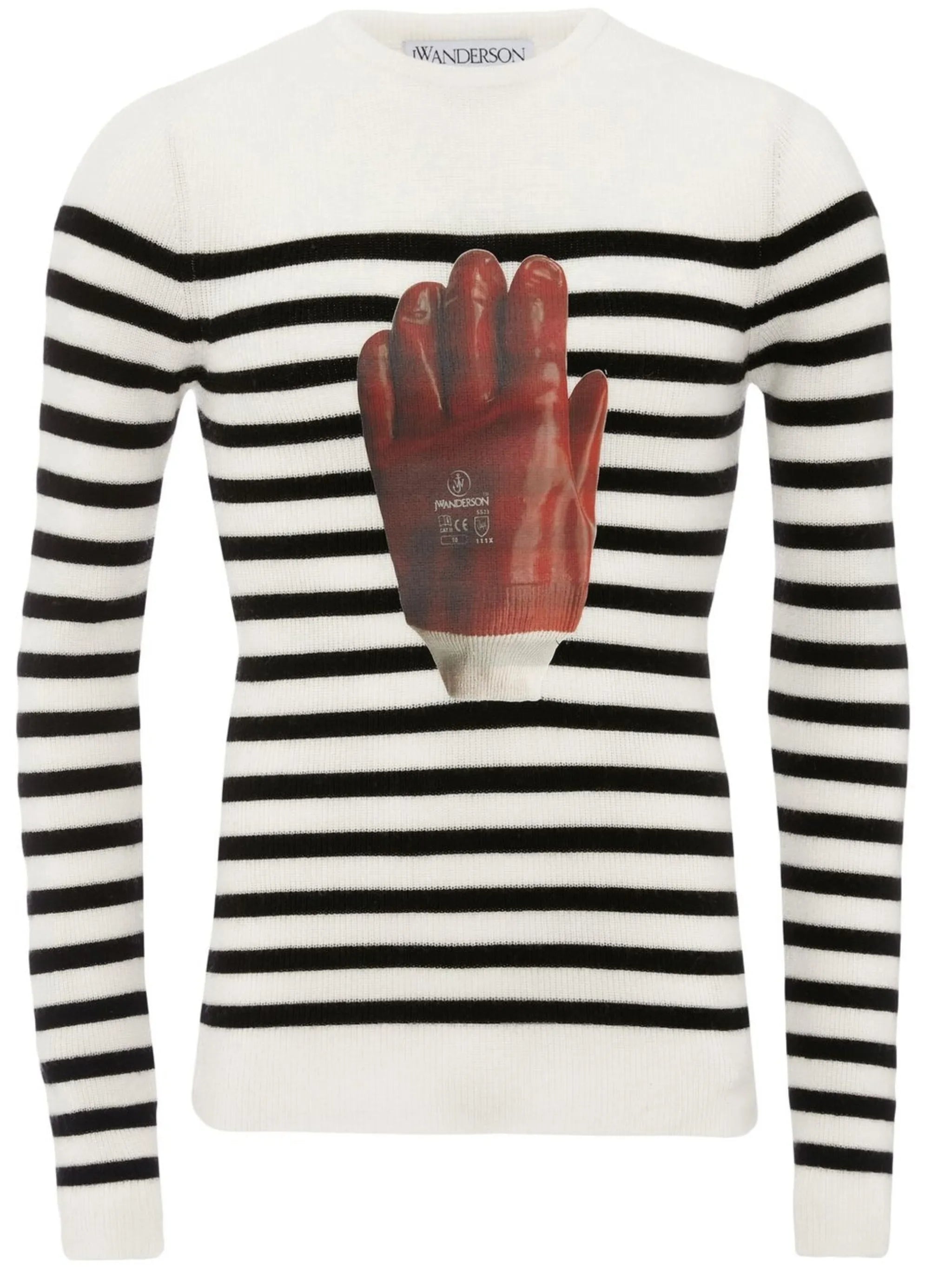 Glove striped jumper