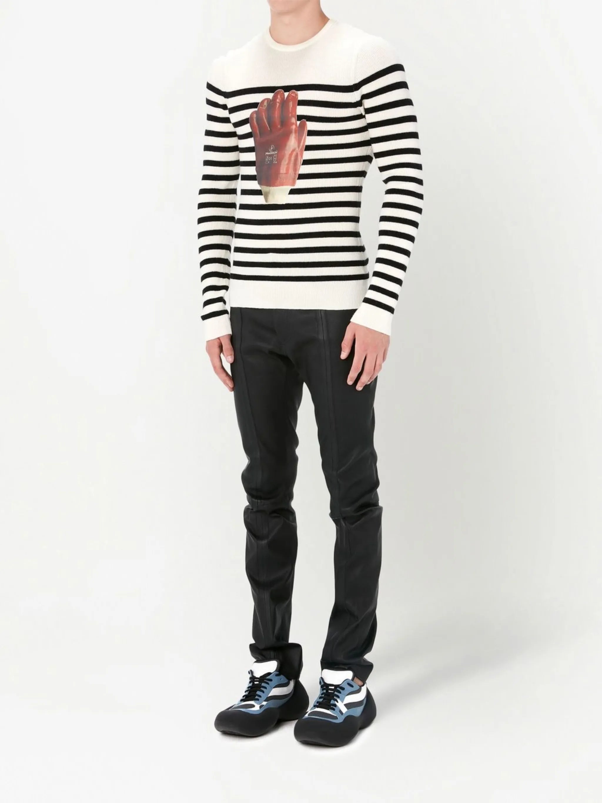 Glove striped jumper