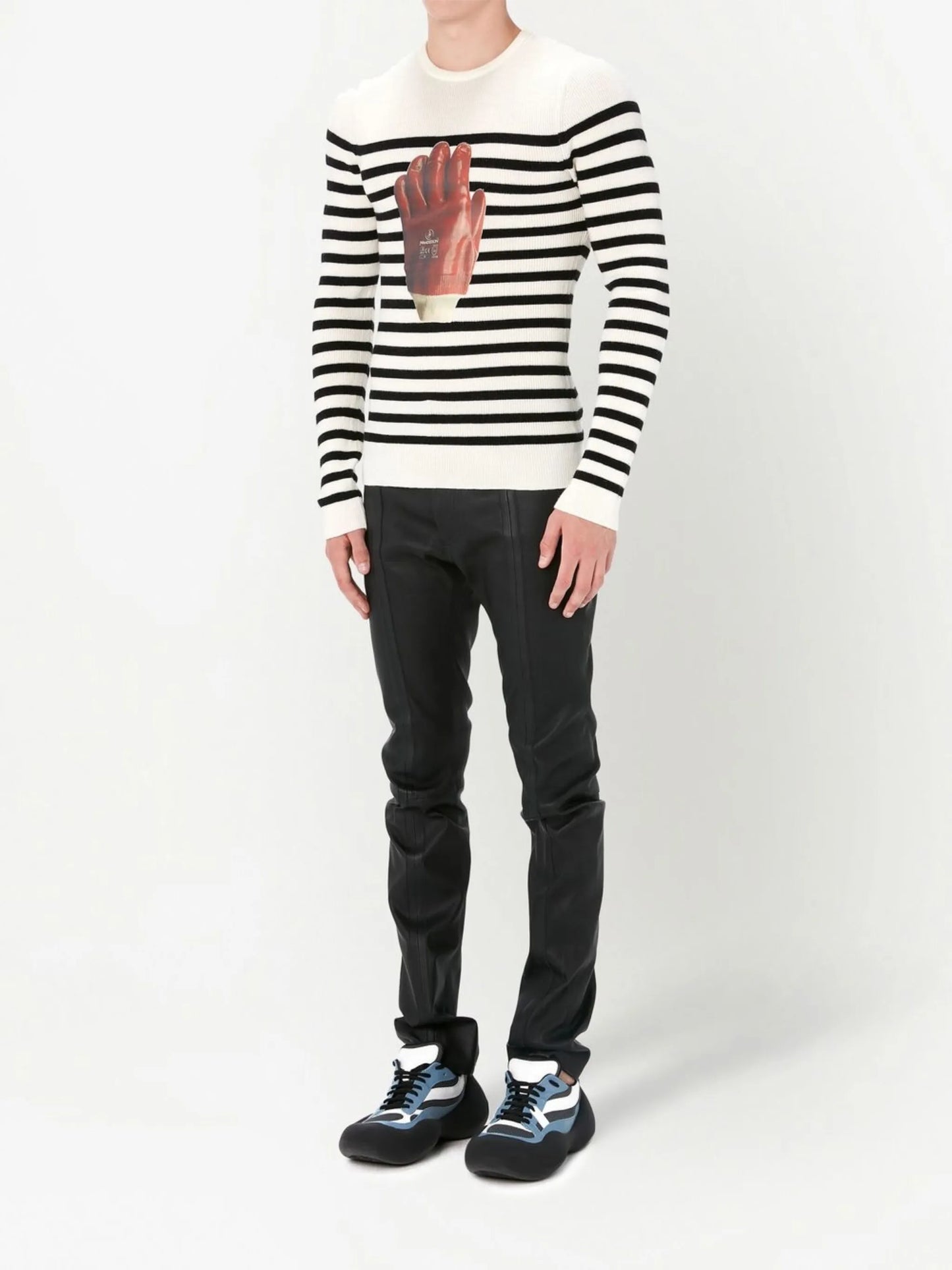Glove striped jumper