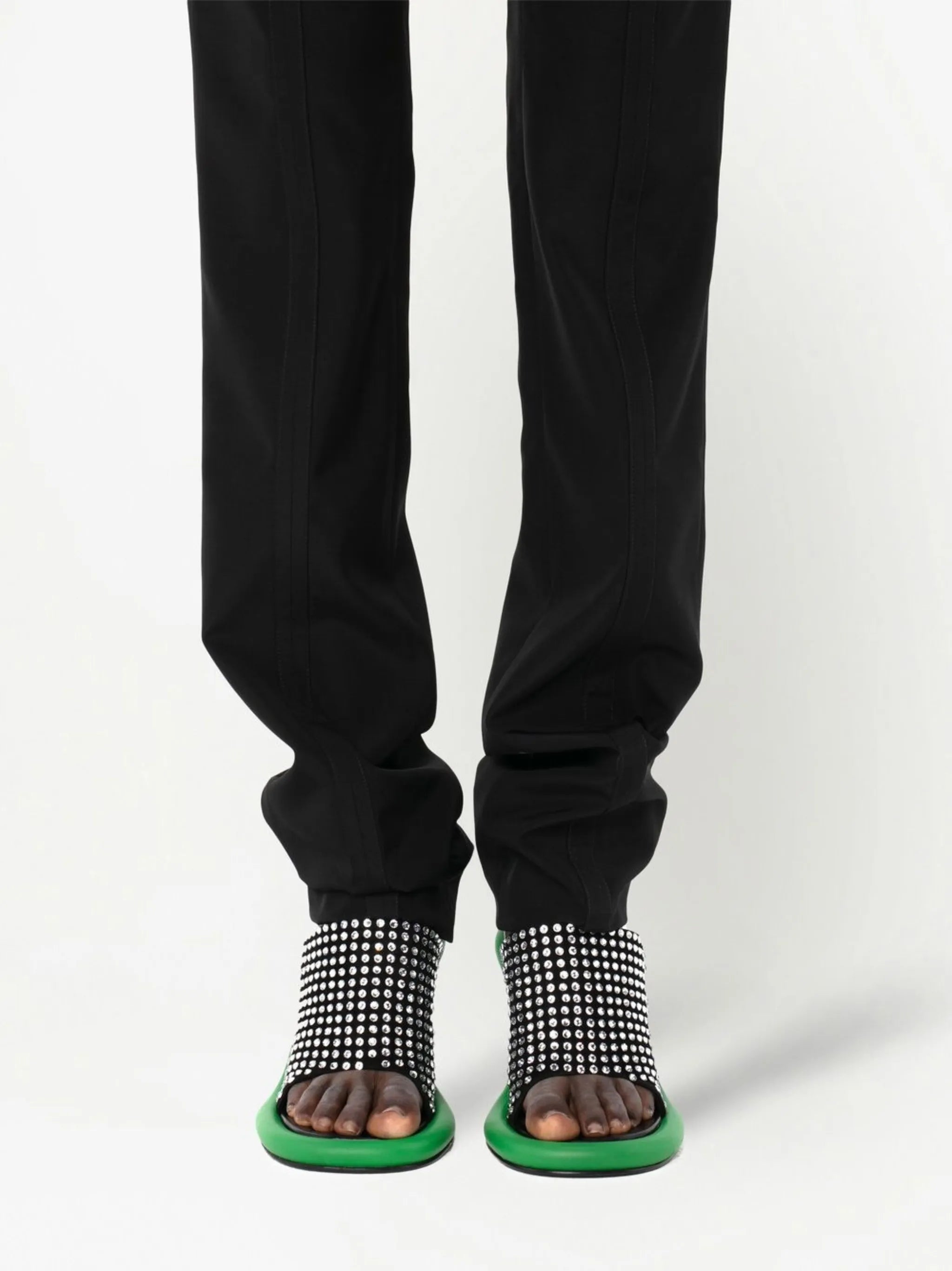 slim-fitstraight-leg trousers