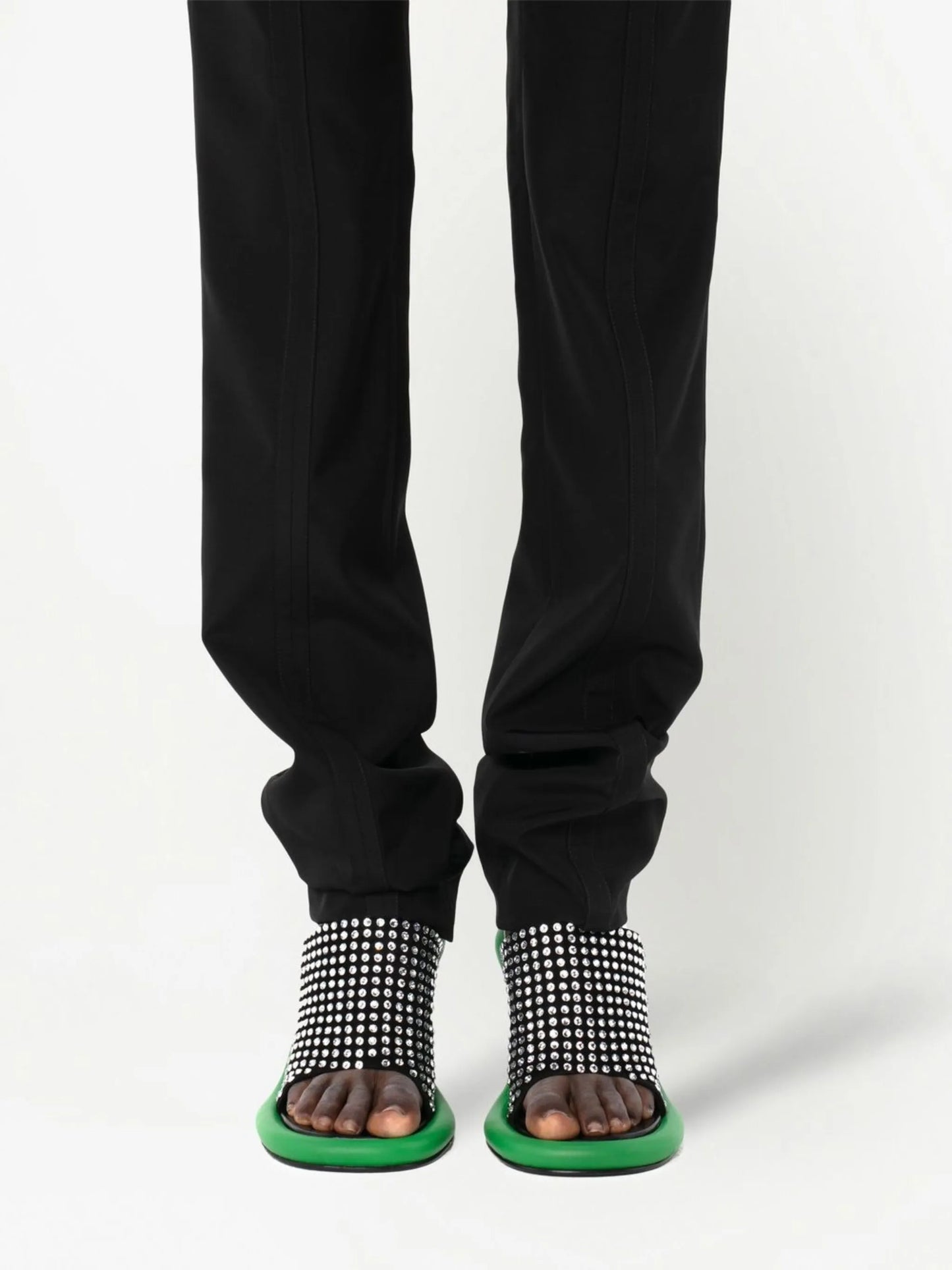 slim-fitstraight-leg trousers