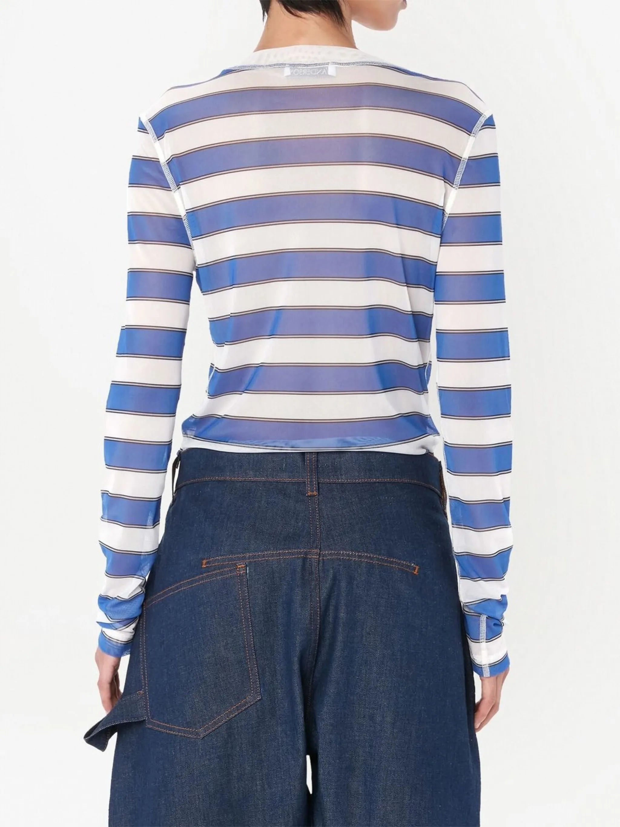 Boy-print long-sleeved top