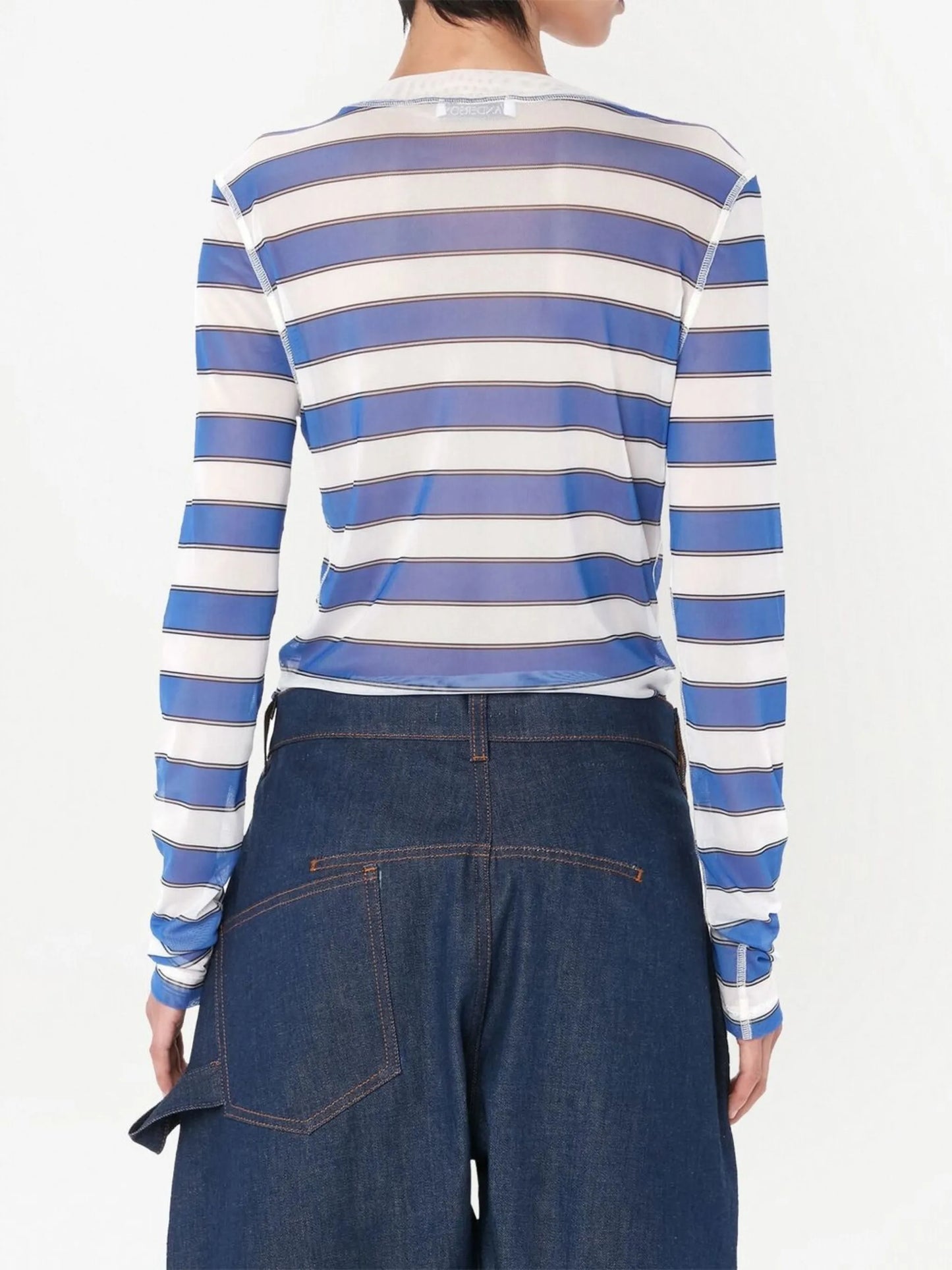 Boy-print long-sleeved top