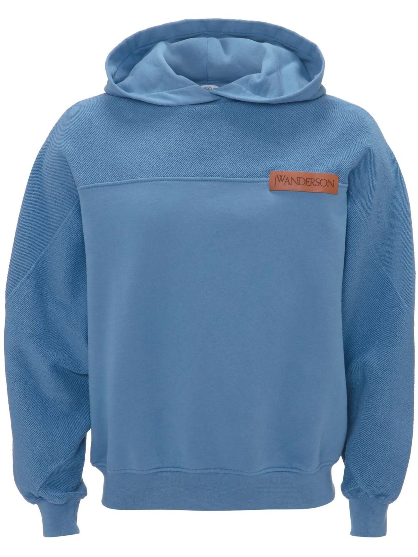 cotton panelled hoodie
