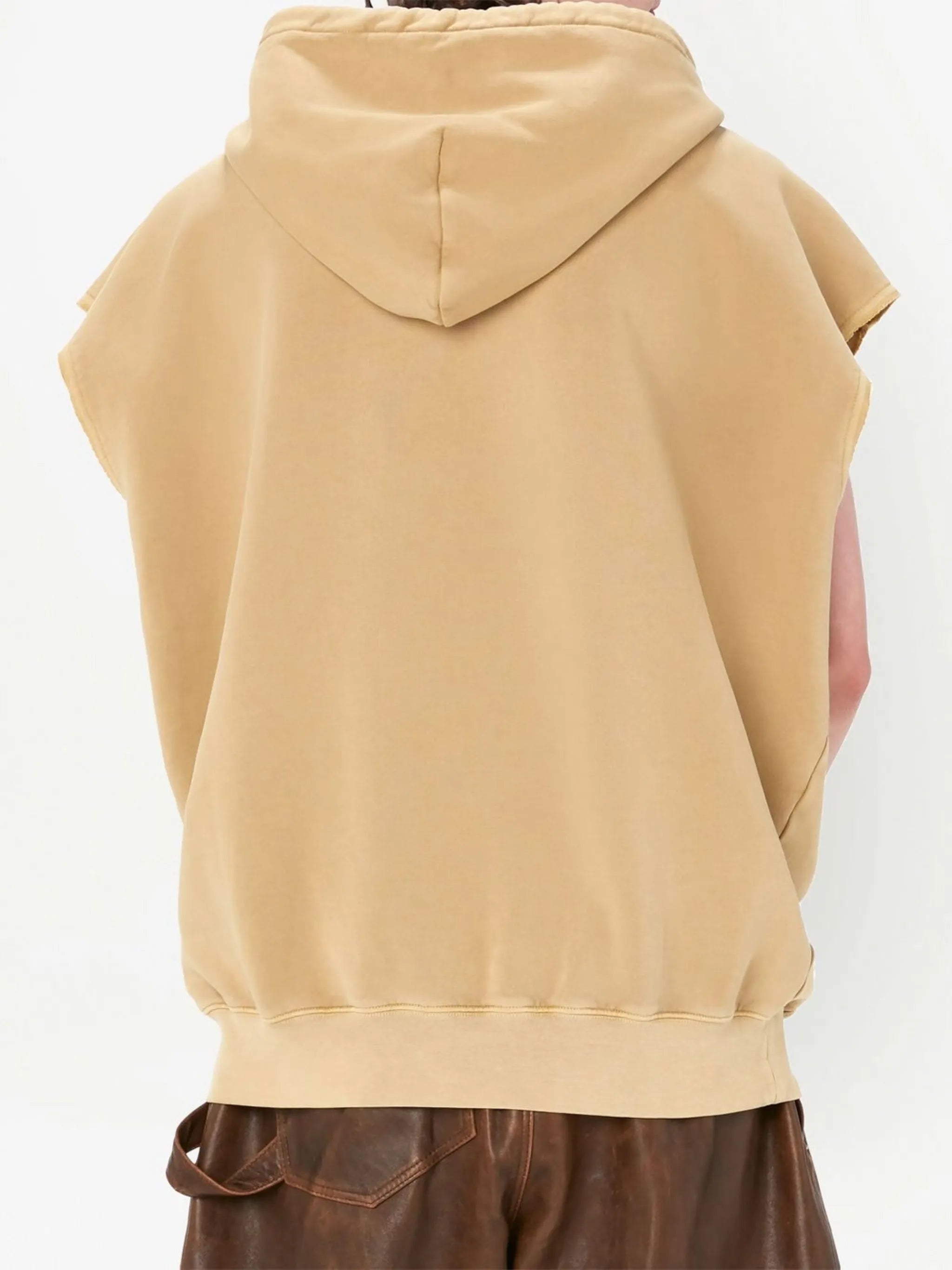 sleeveless hinge hoodie