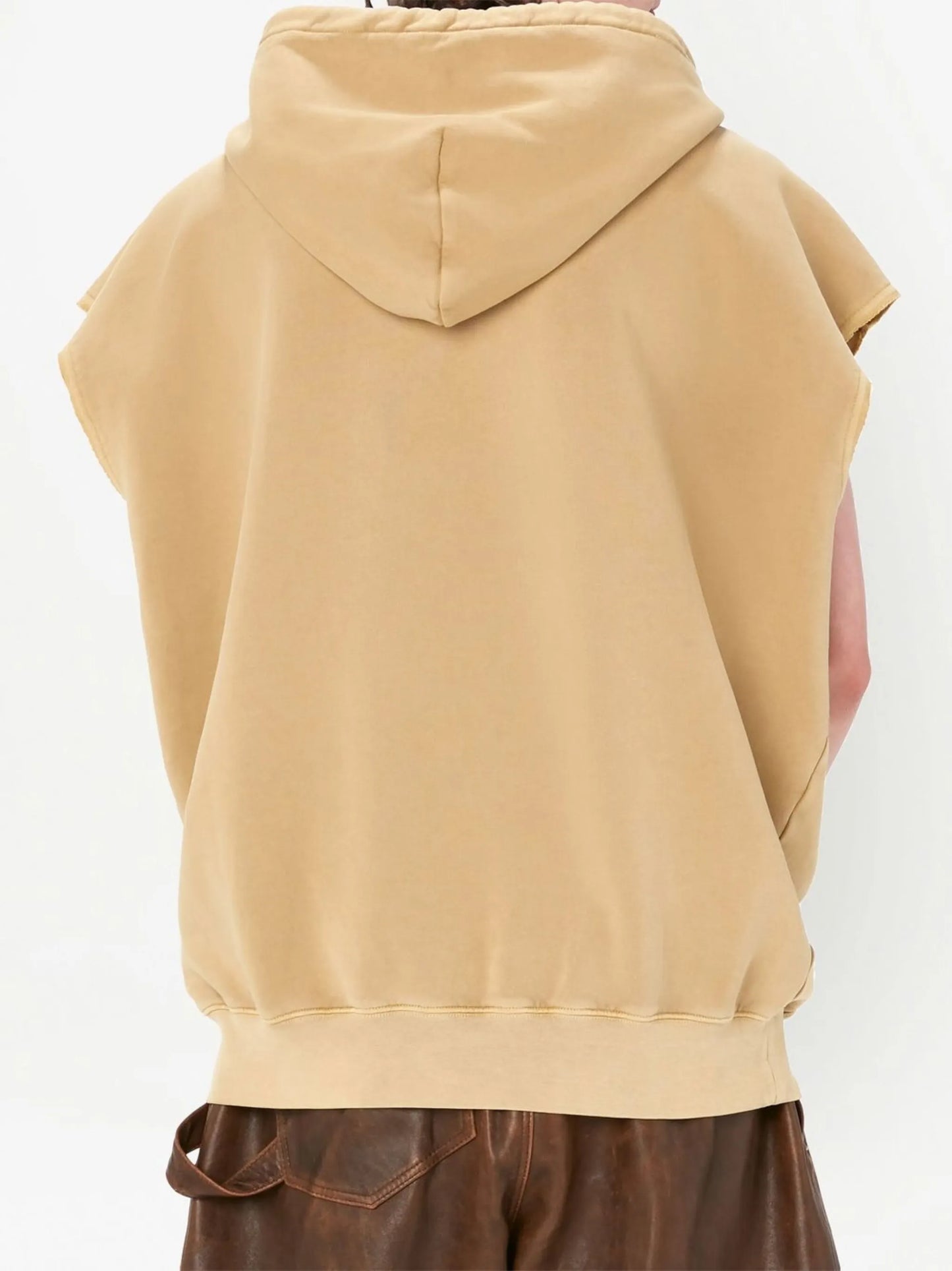 sleeveless hinge hoodie
