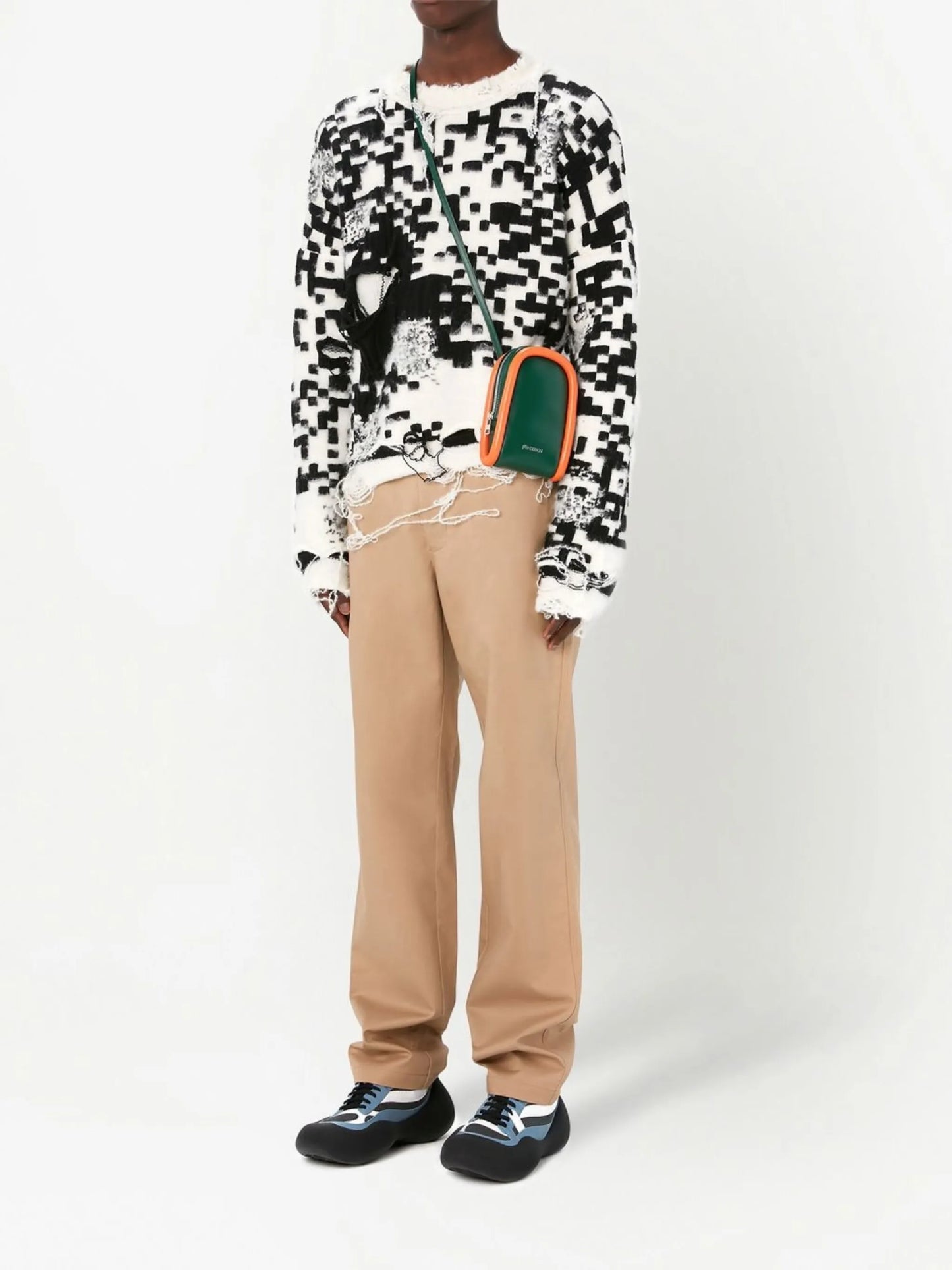 QR-code knit jumper