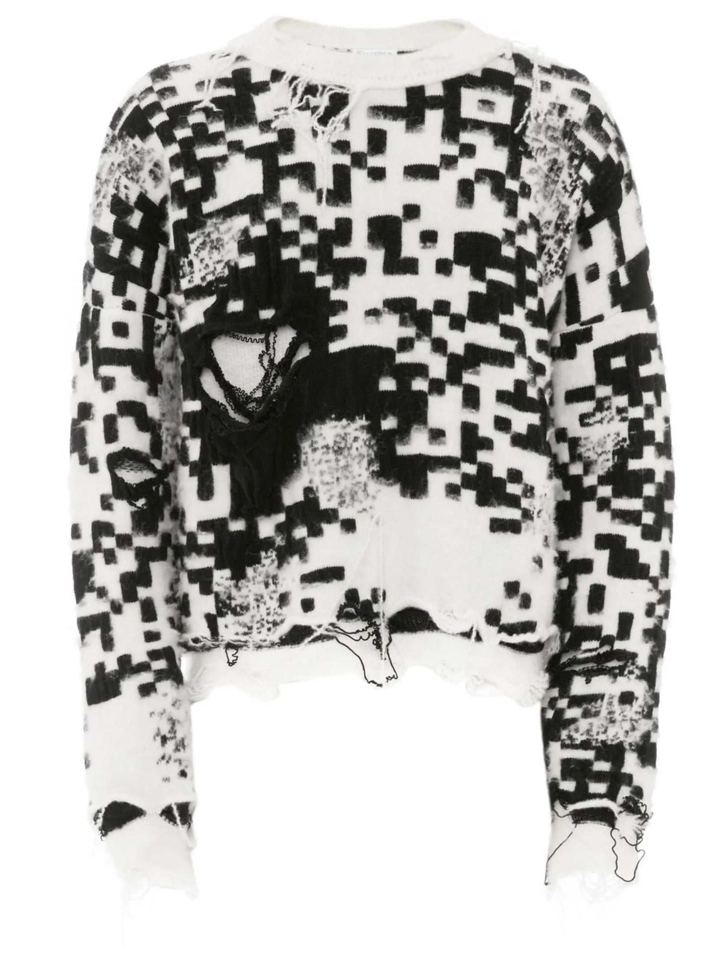QR-code knit jumper
