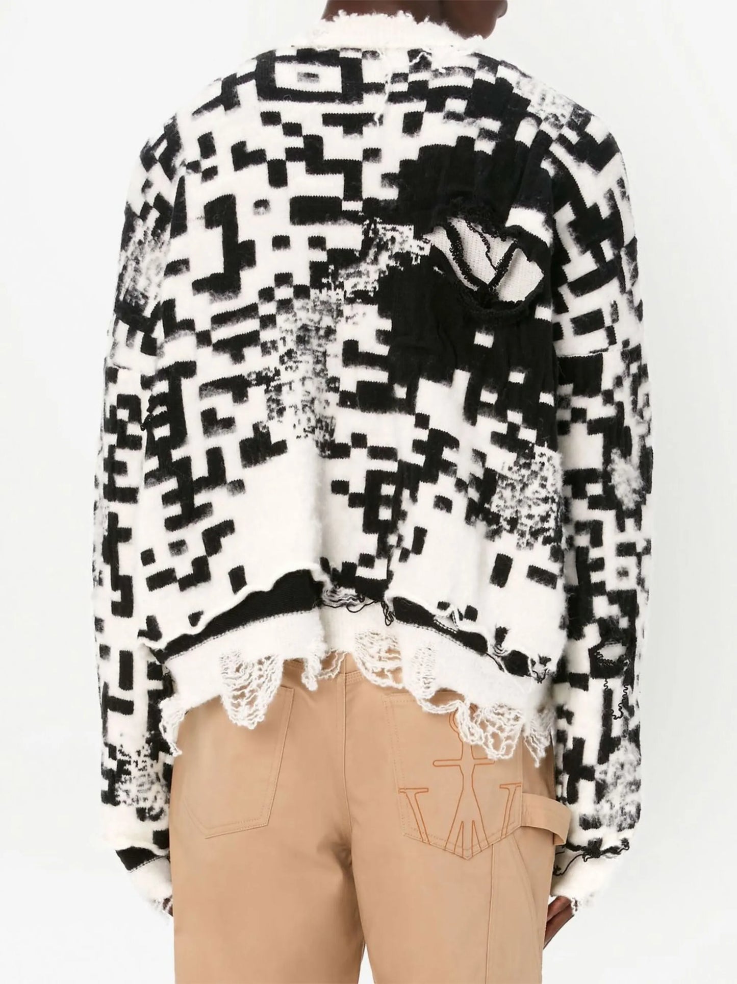QR-code knit jumper