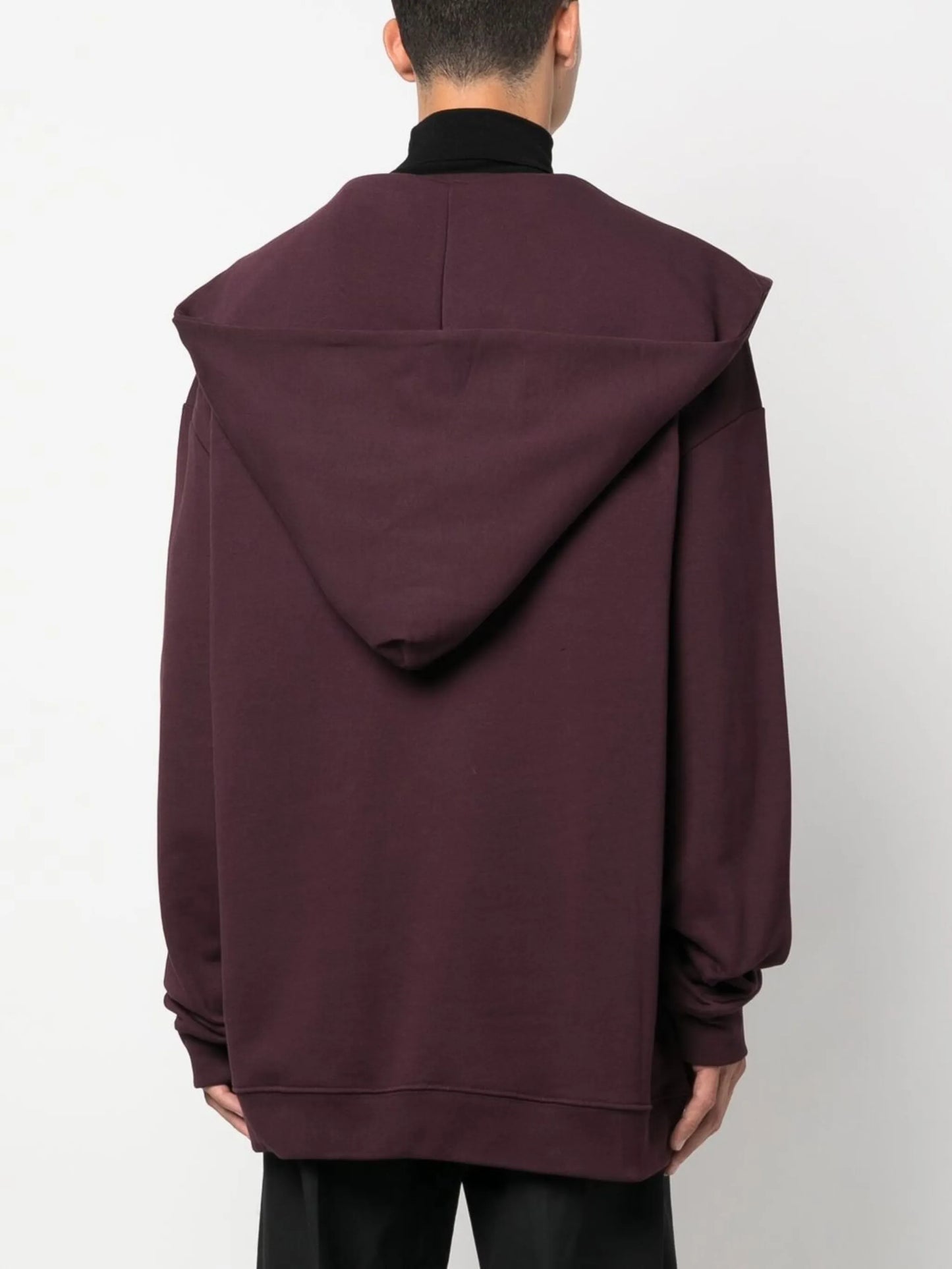 deconstructed cotton hoodie
