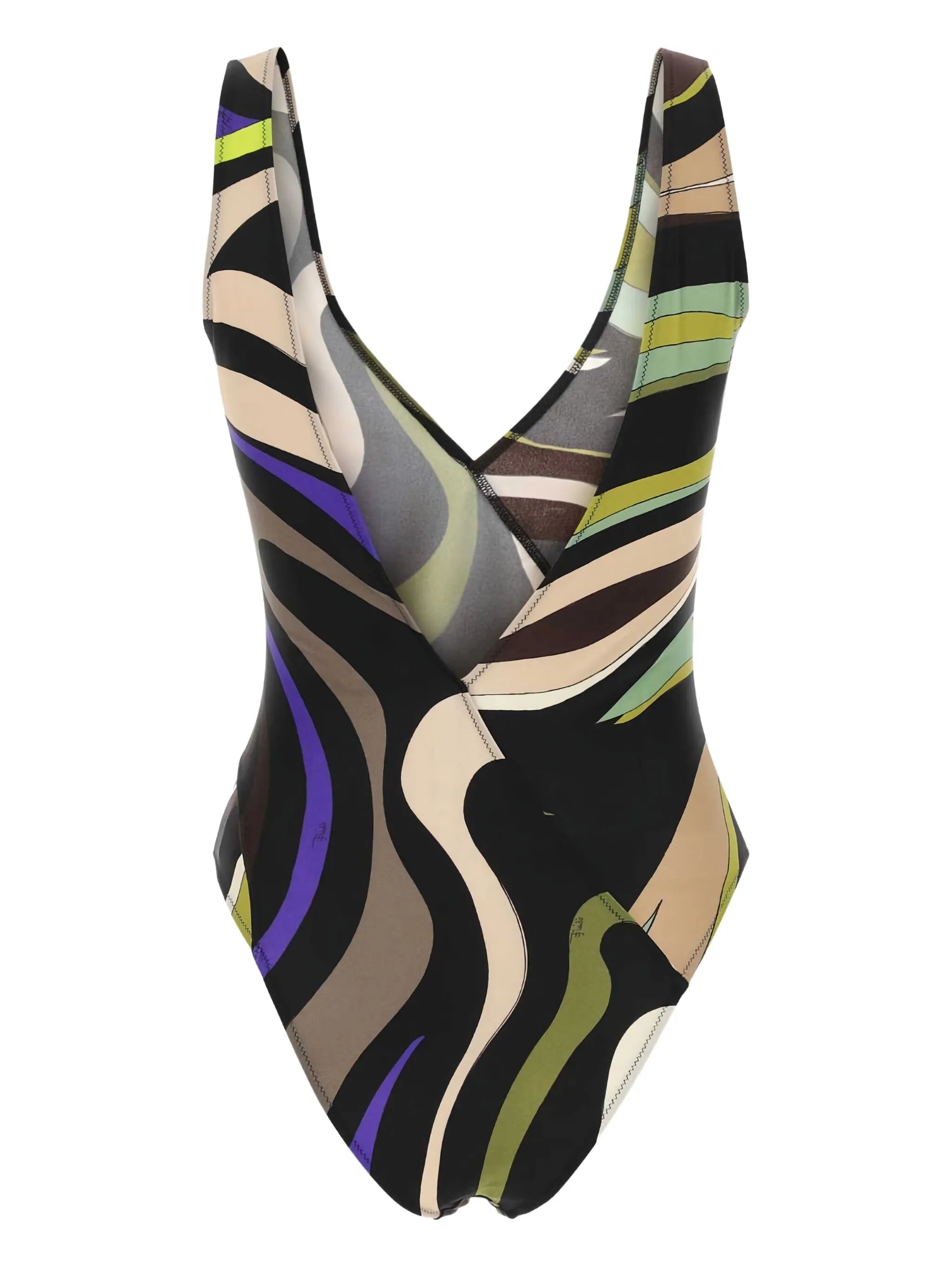 Marmo and Fiamme-print swimsuit