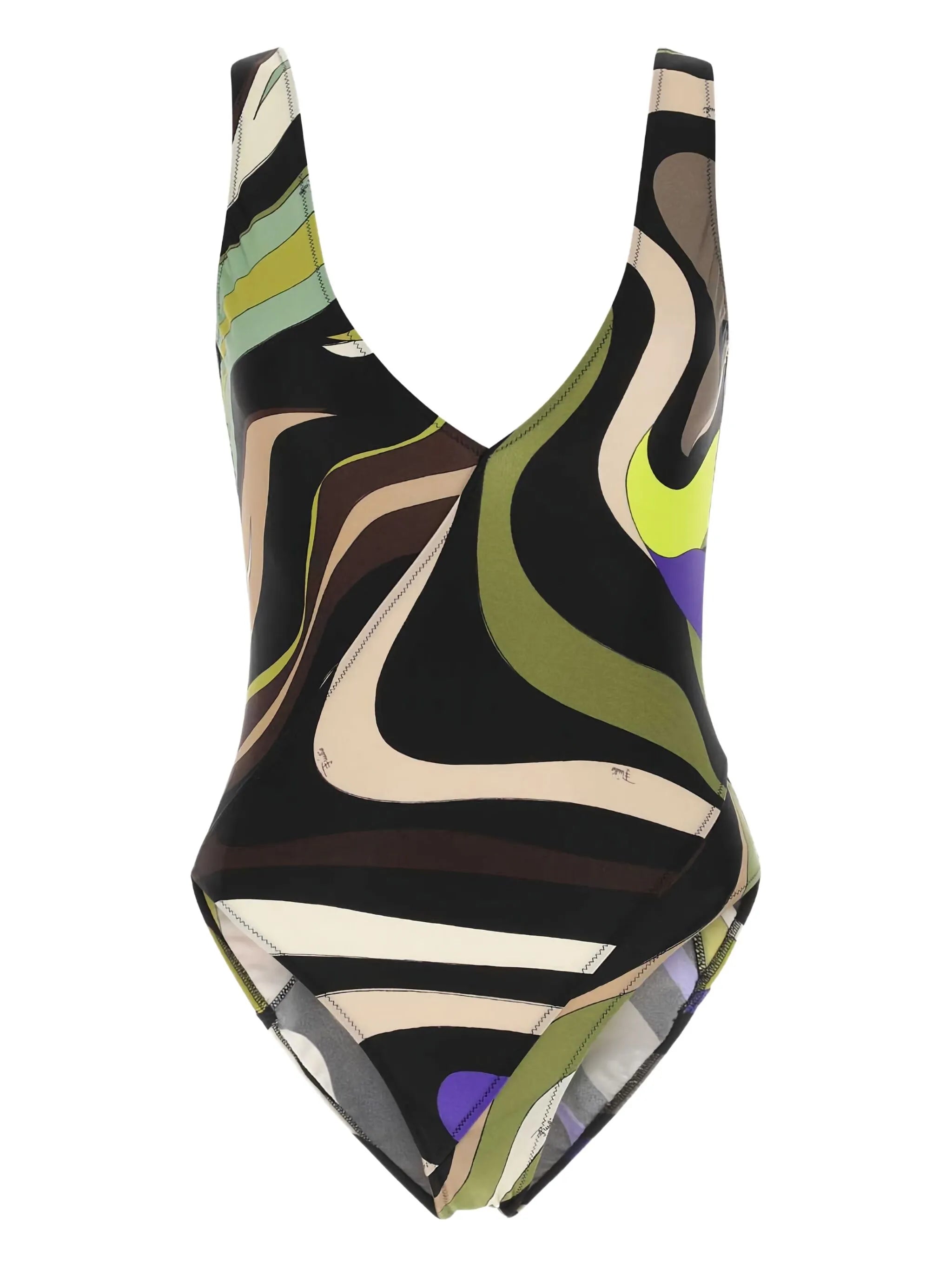 Marmo and Fiamme-print swimsuit