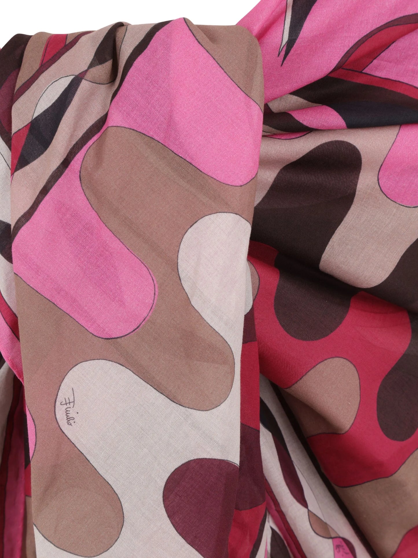 geometric swirl-print sarong