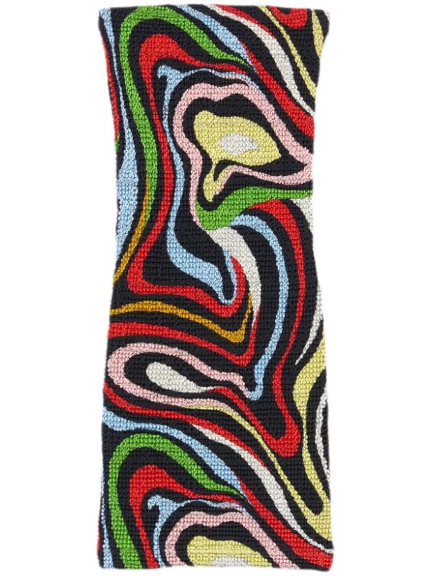 Marmo-print smocked minidress