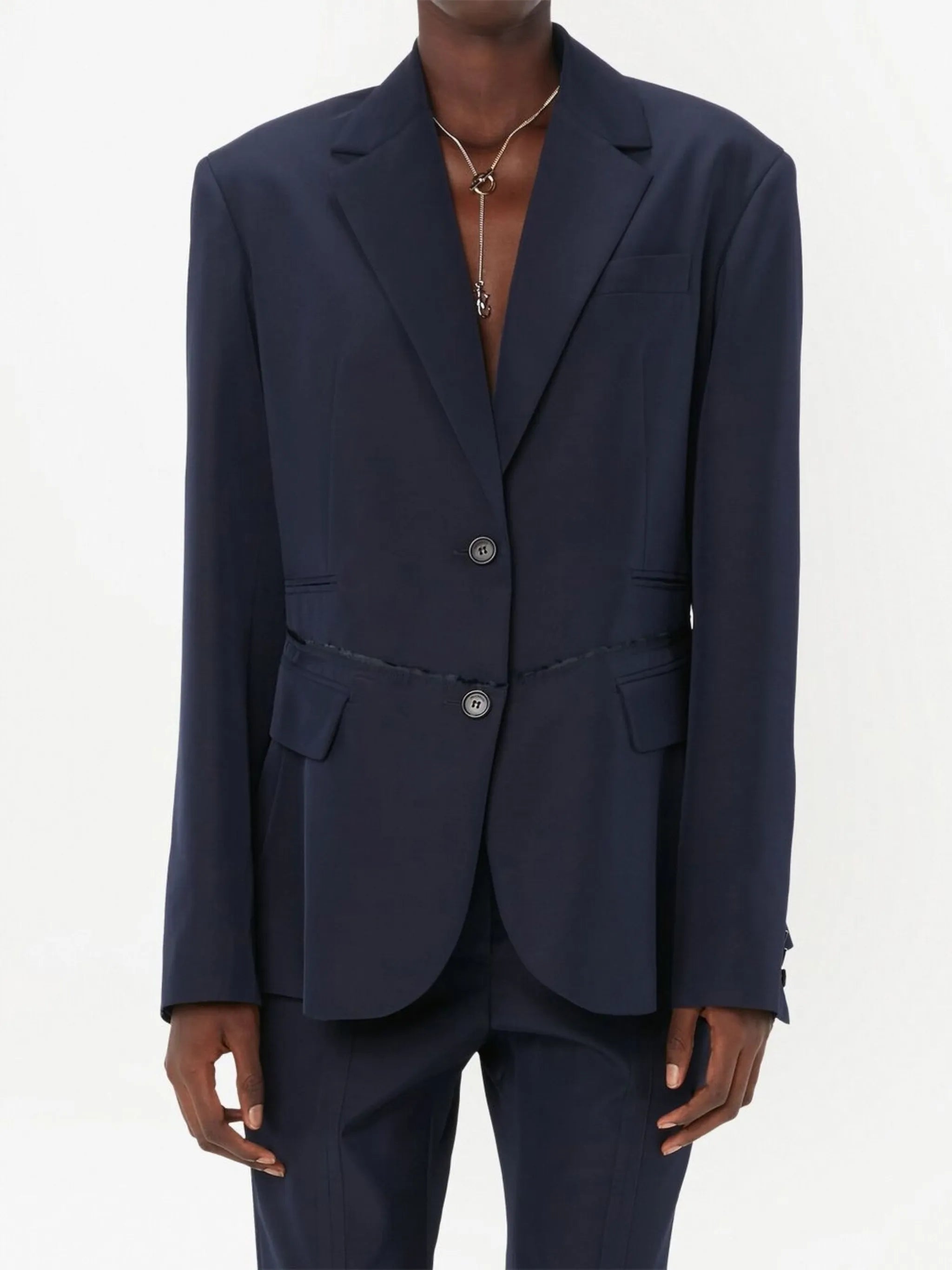 single-breasted blazer