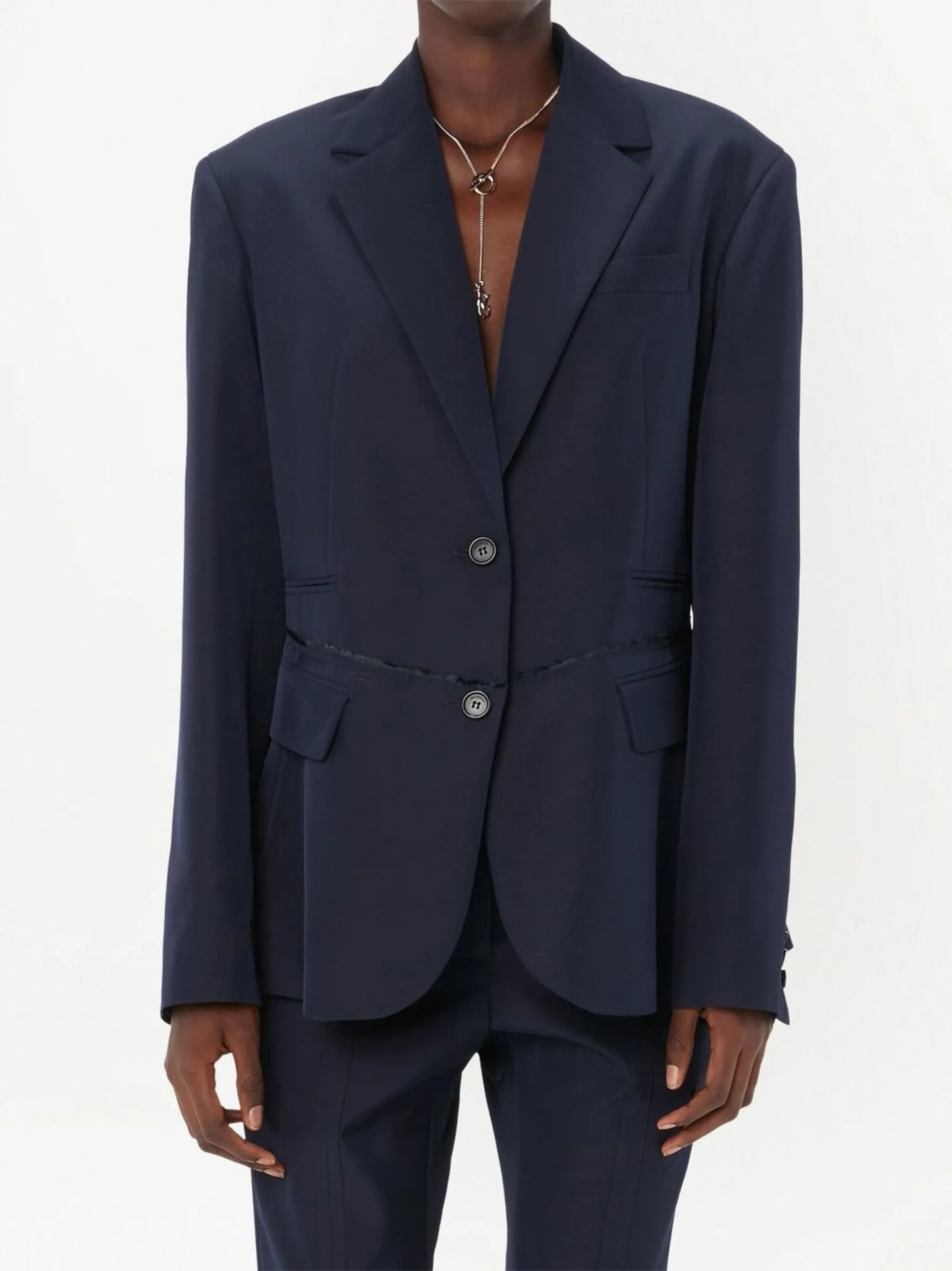 single-breasted blazer