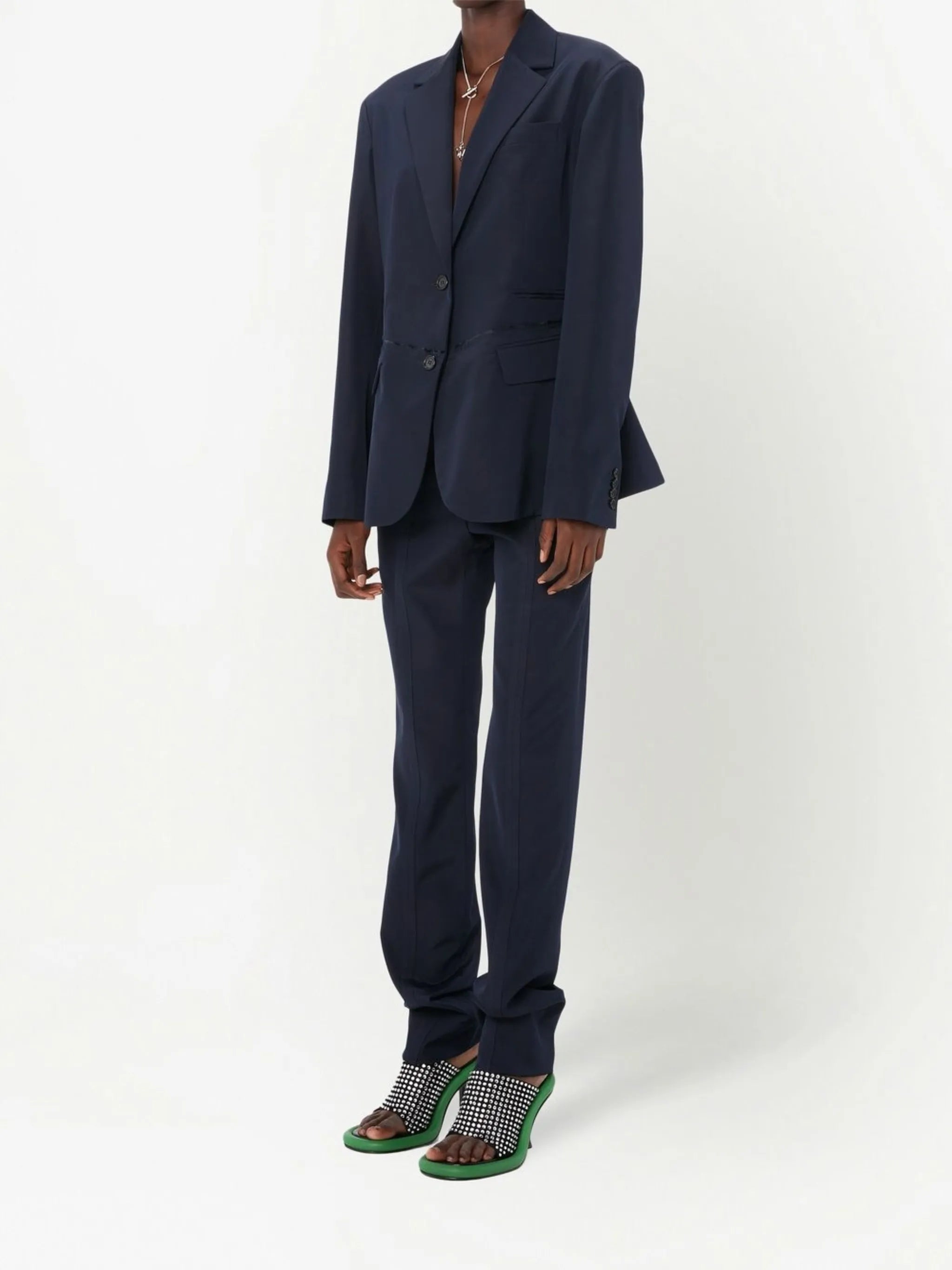 single-breasted blazer