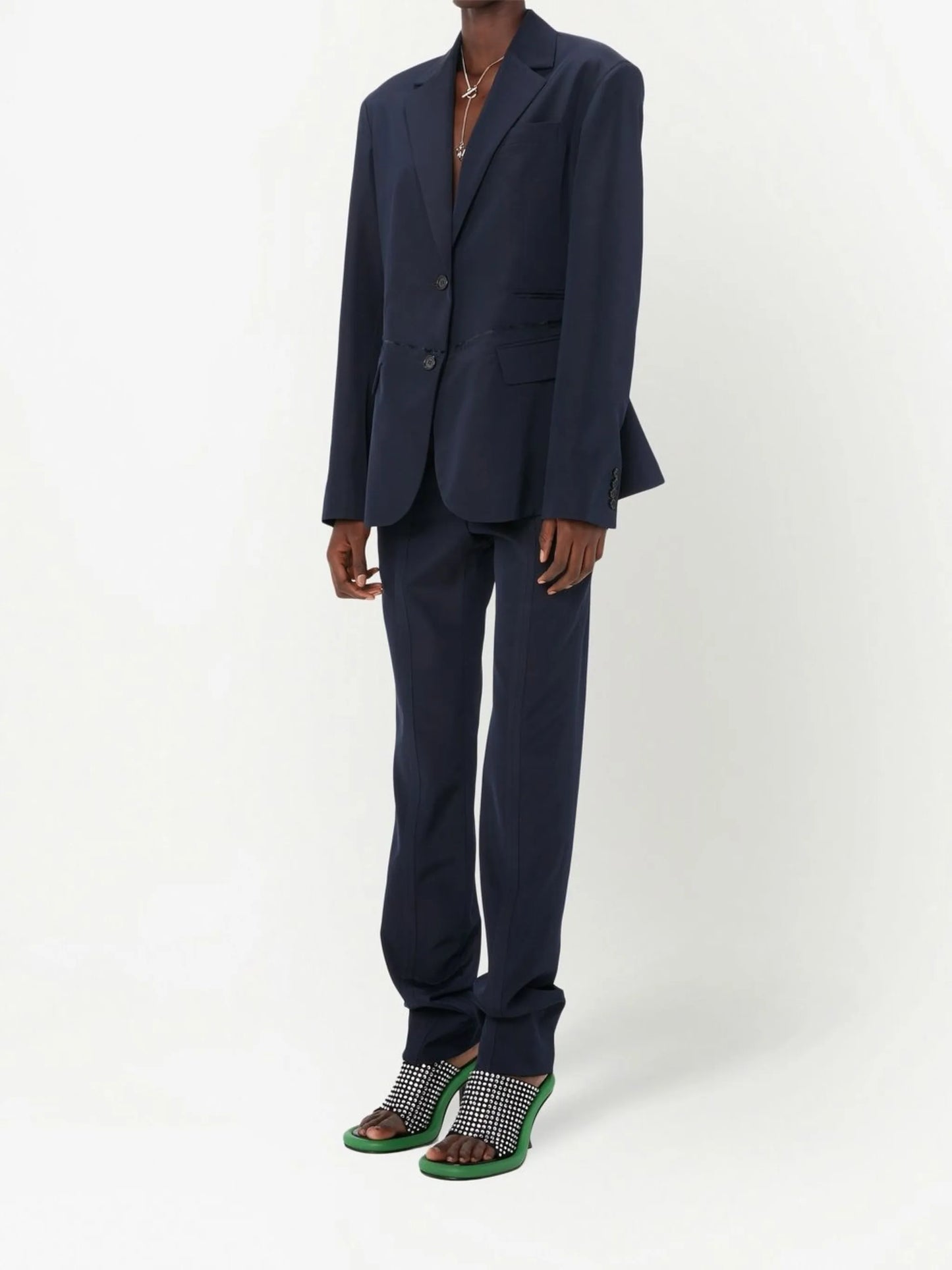 single-breasted blazer