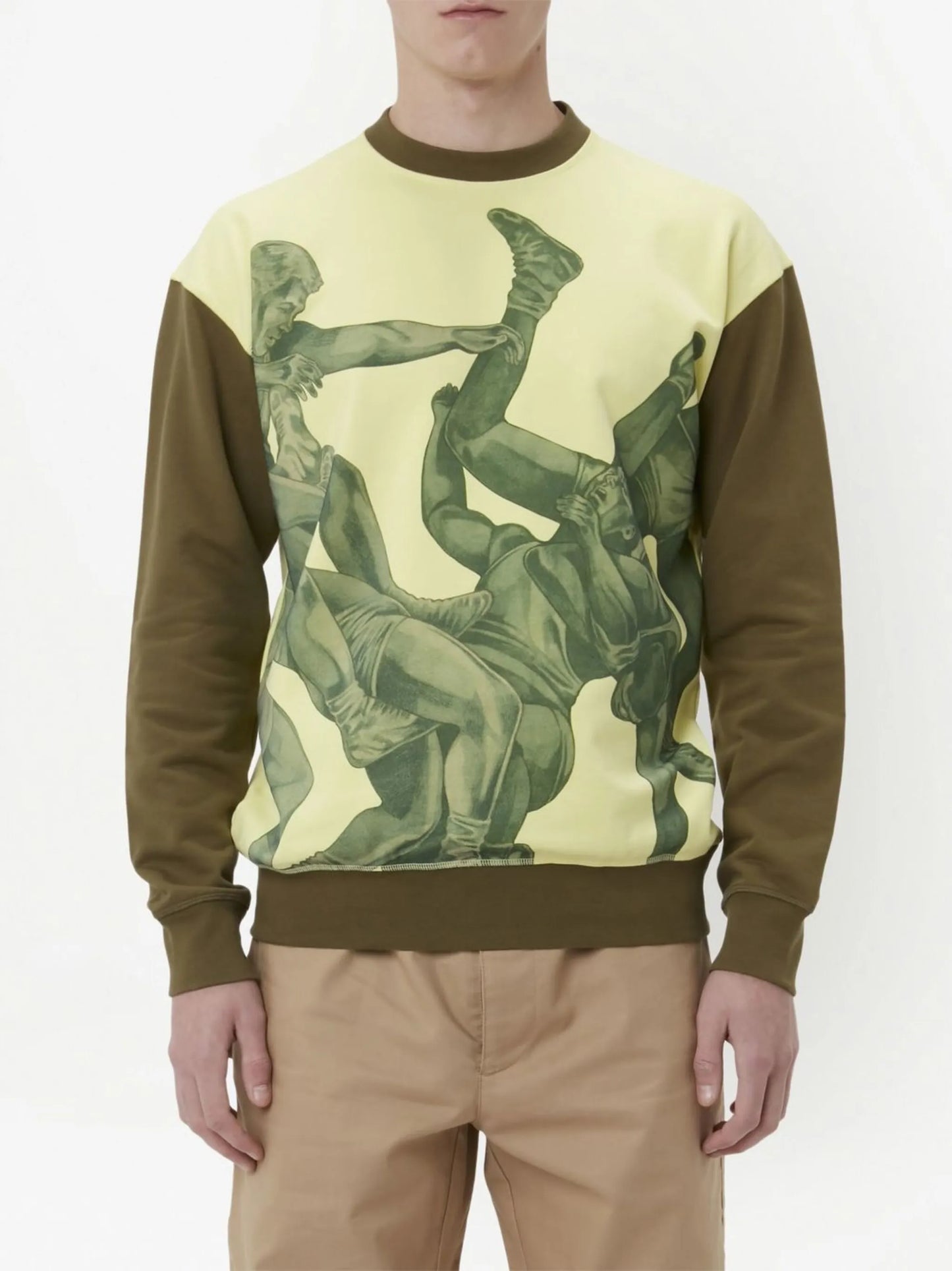 graphic-print crew neck sweatshirt