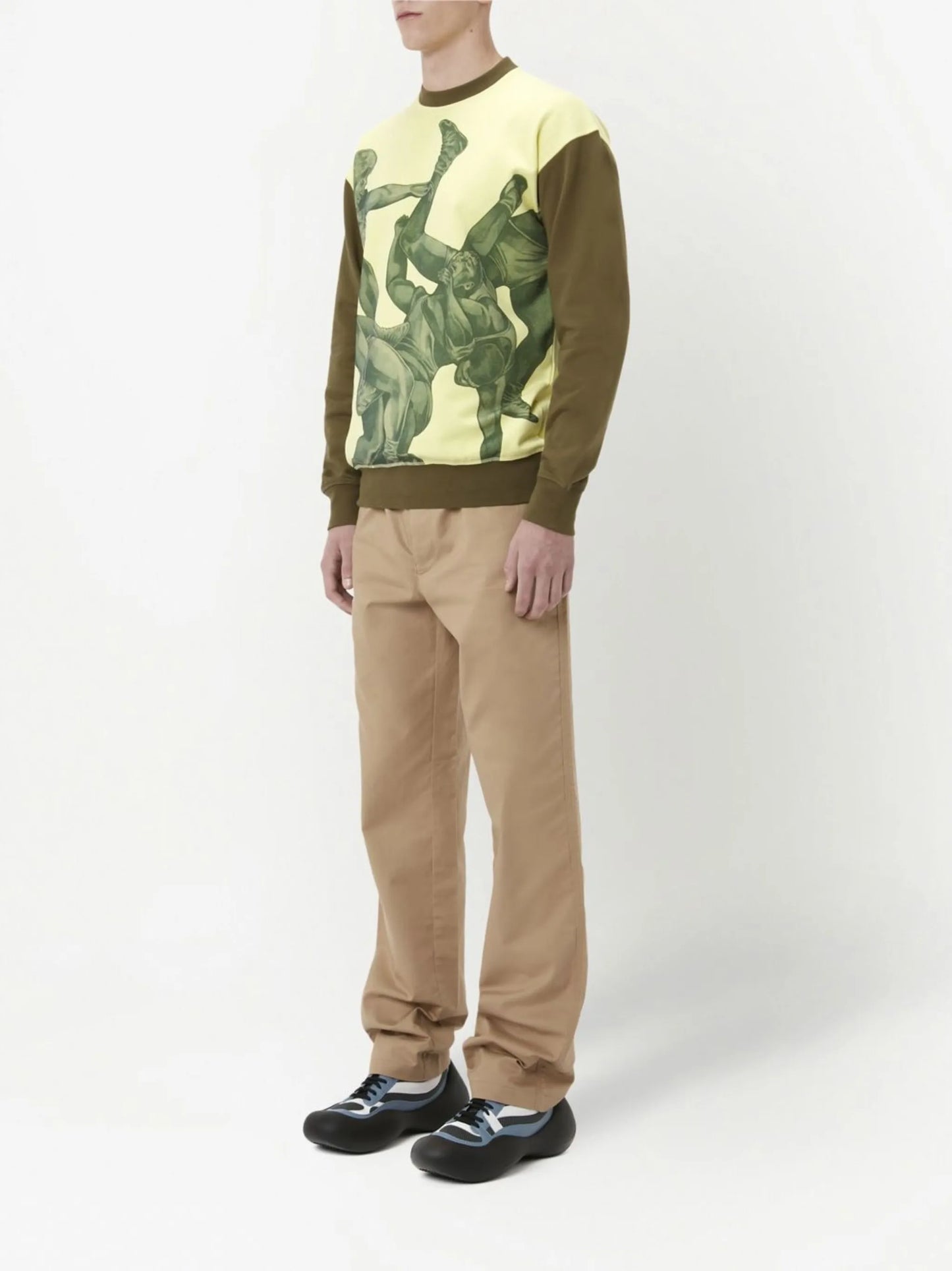 graphic-print crew neck sweatshirt