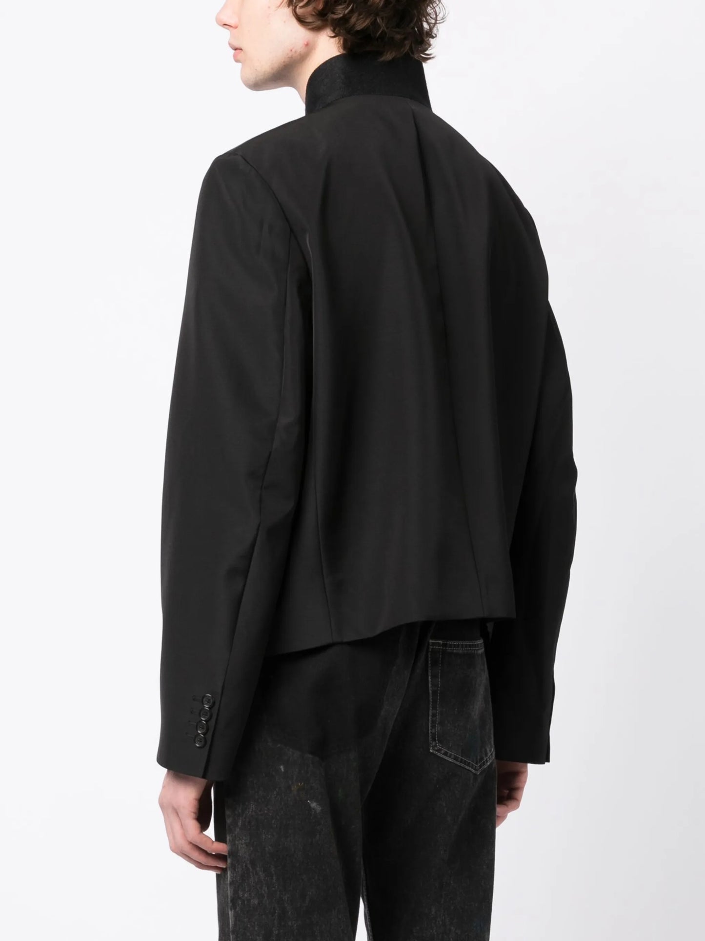 double-breasted wool jacket