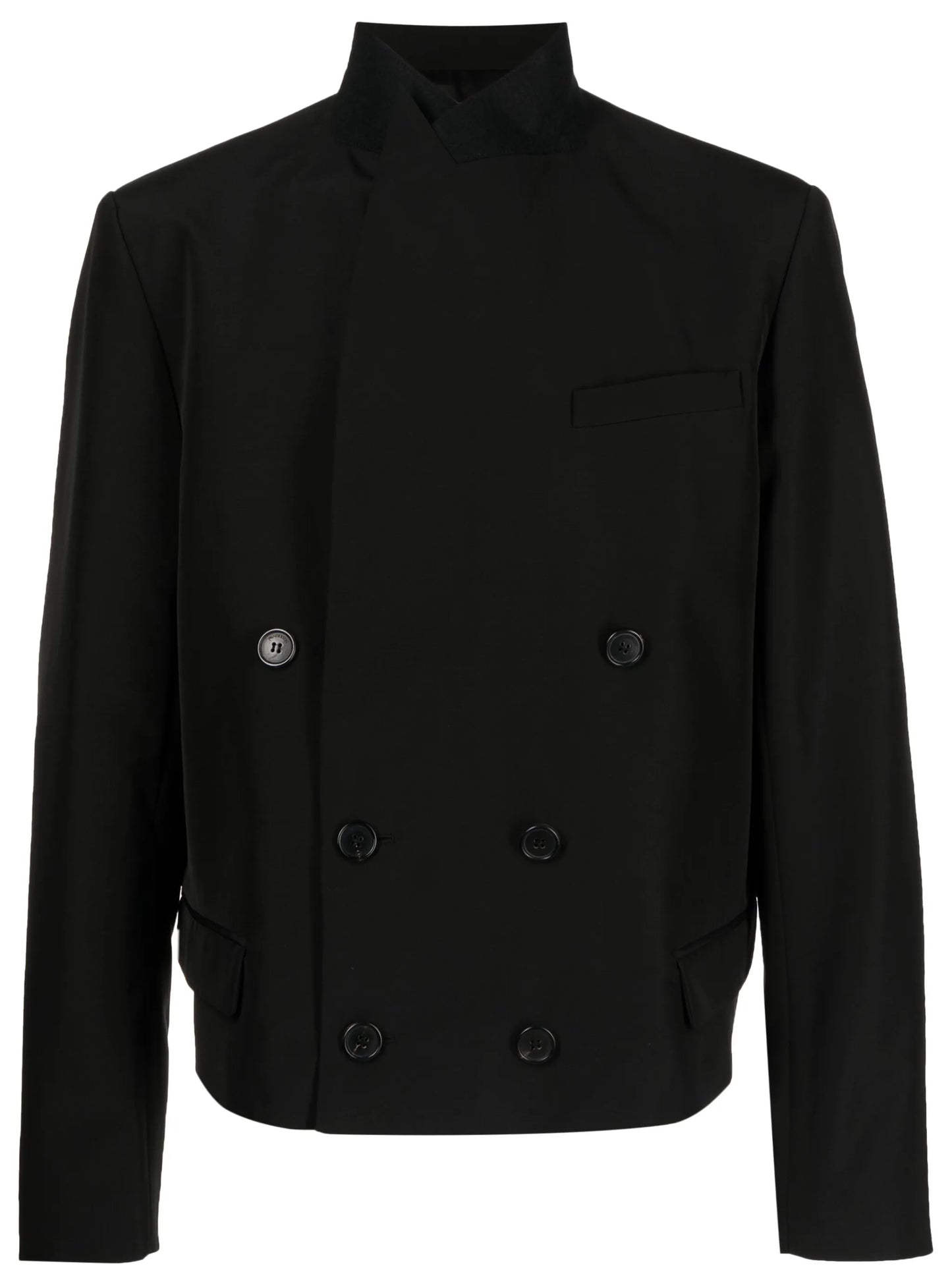 double-breasted wool jacket