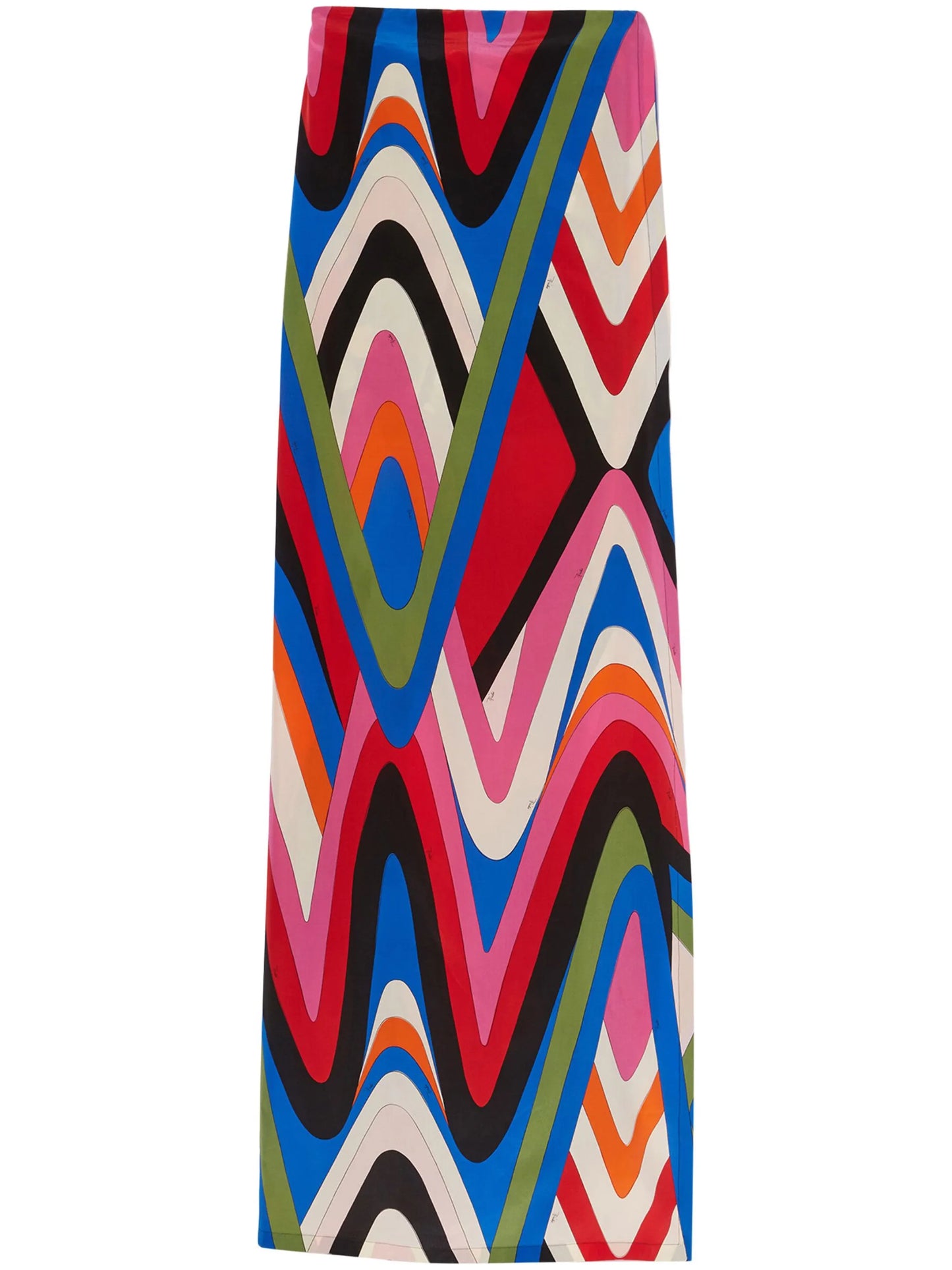 geometric-print maxi dress