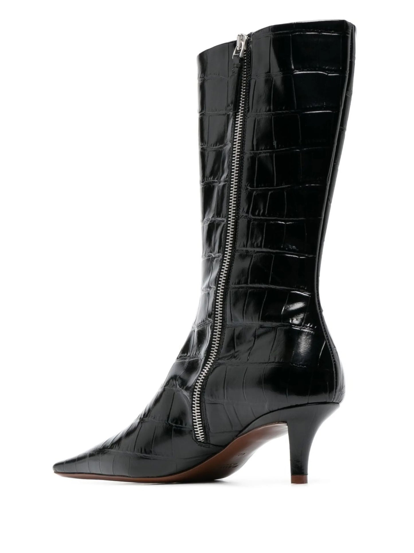 60mm crocodile-effect boots
