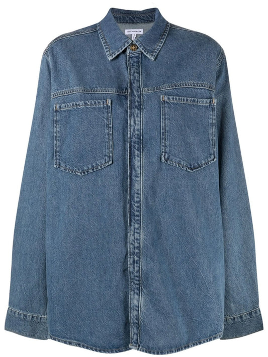 '90s Just Got Better denim shirt