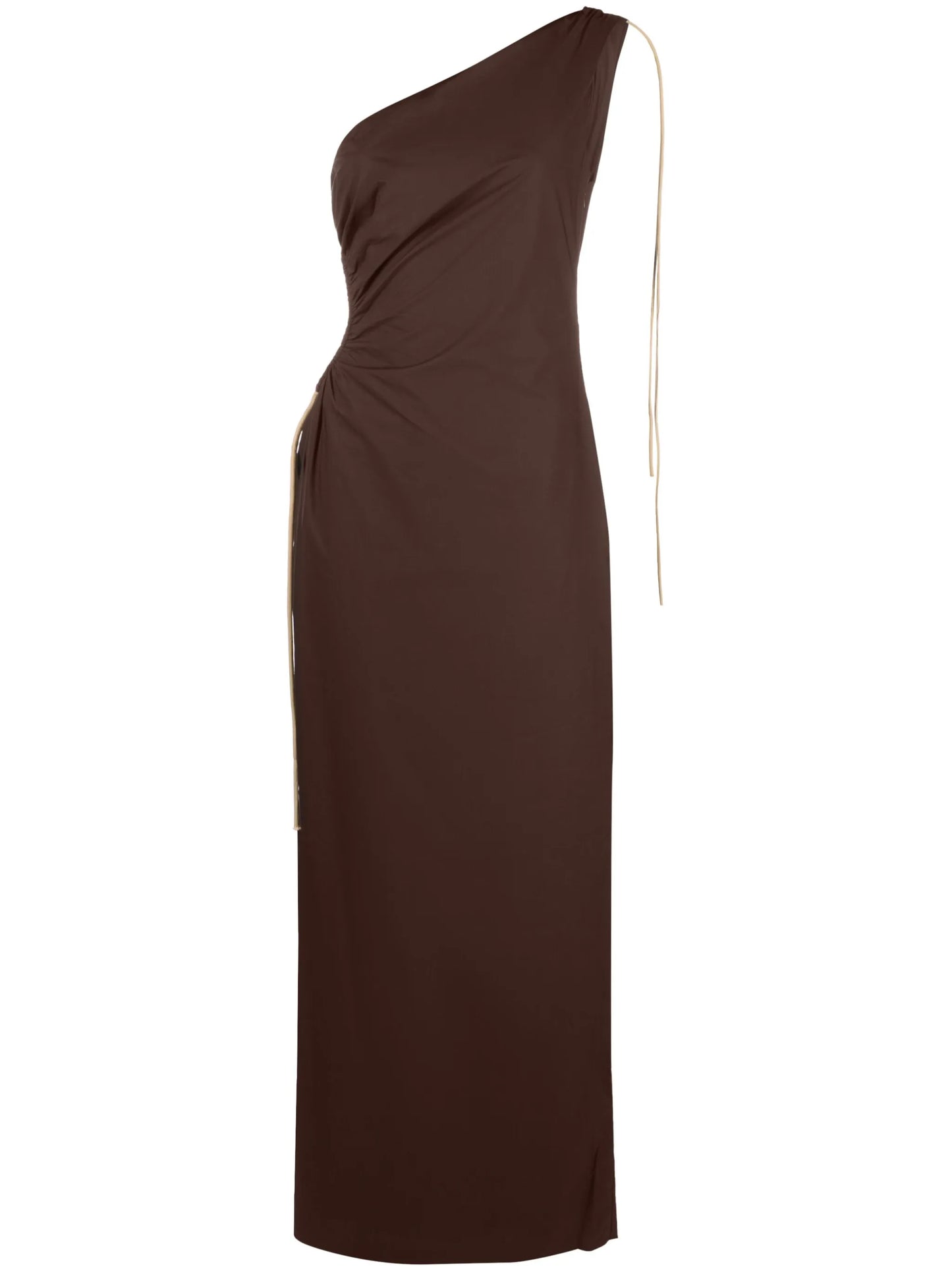 one-shoulder cut-out dress