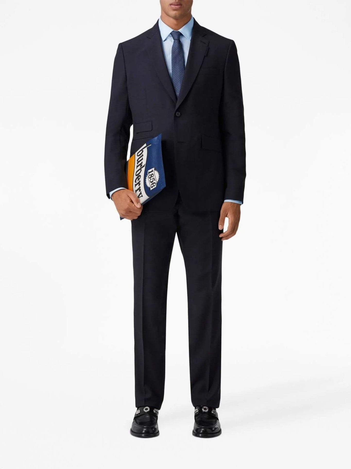 pressed crease tailored trousers