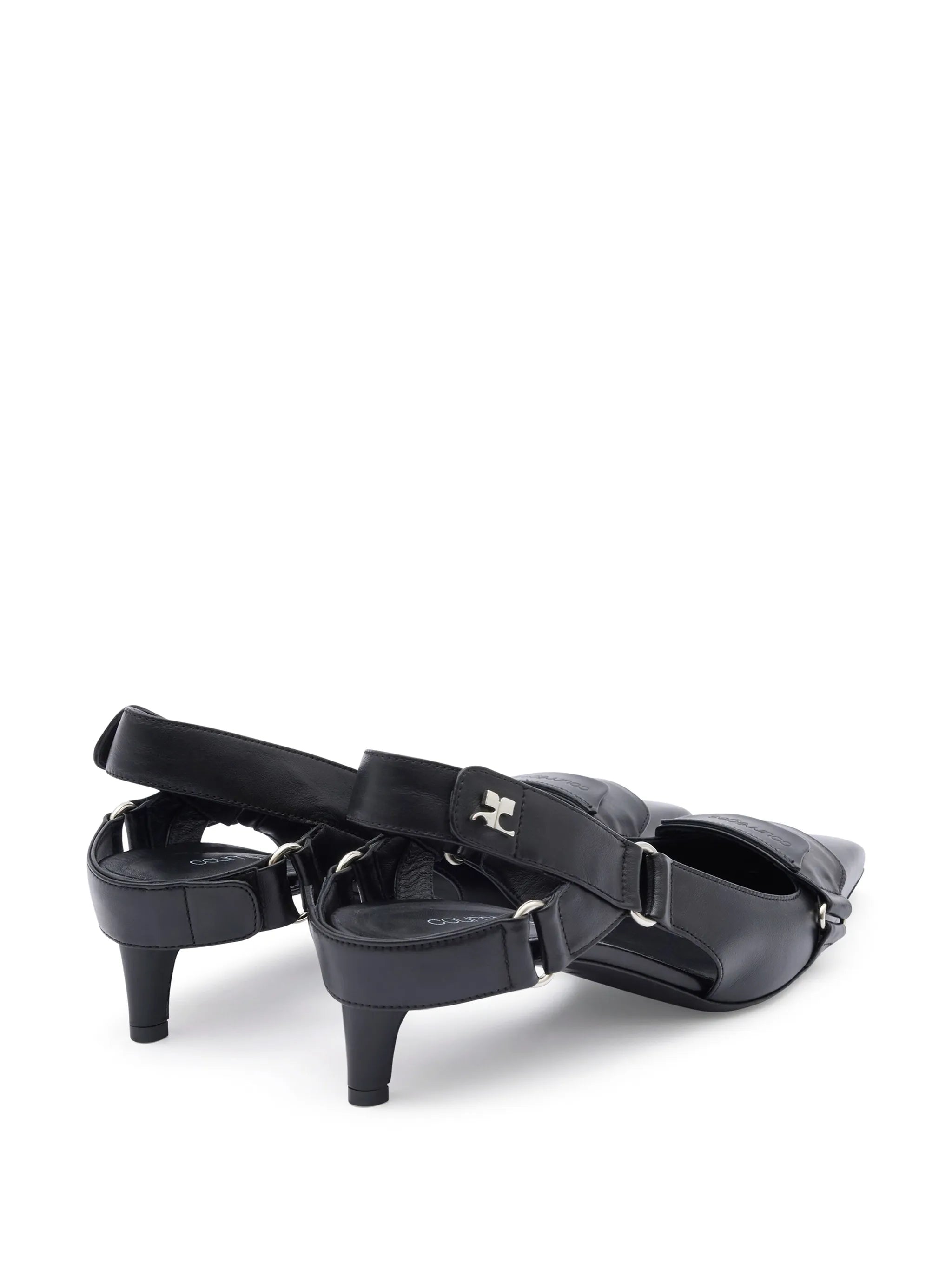 Racer leather pumps
