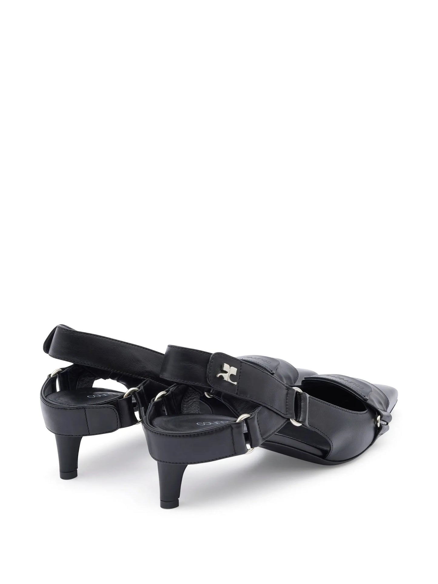Racer leather pumps