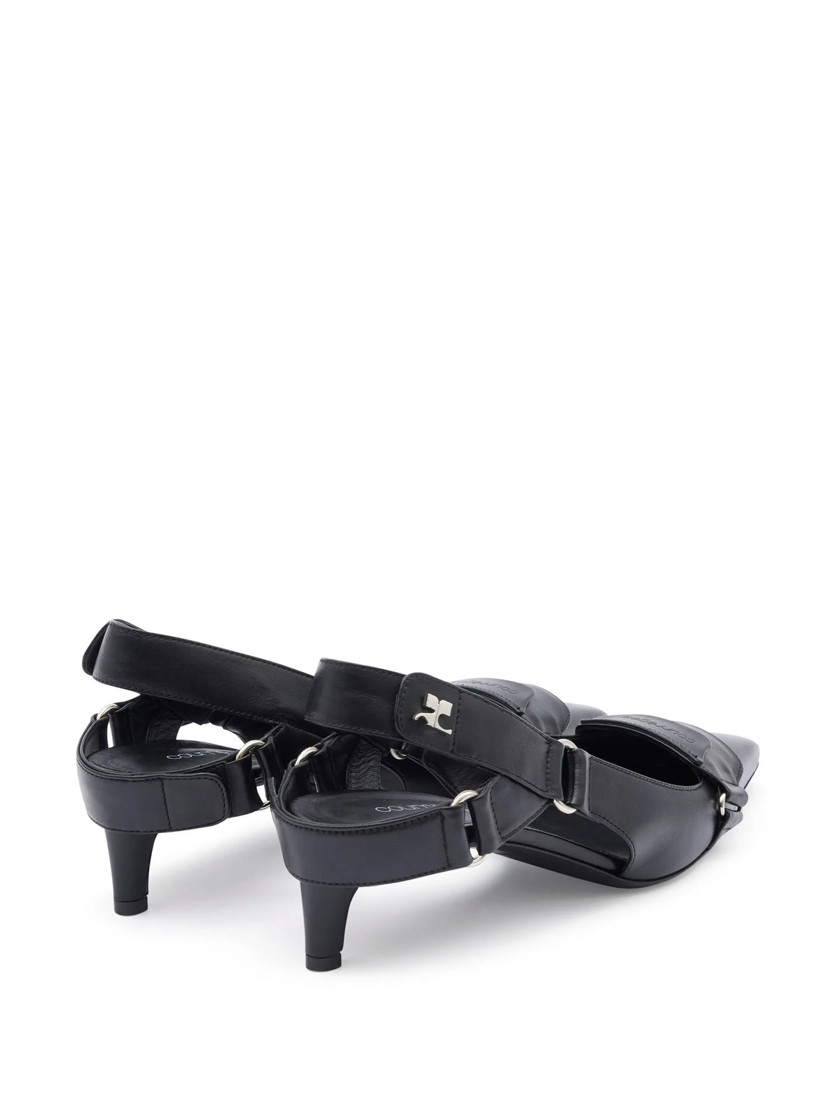 Racer leather pumps