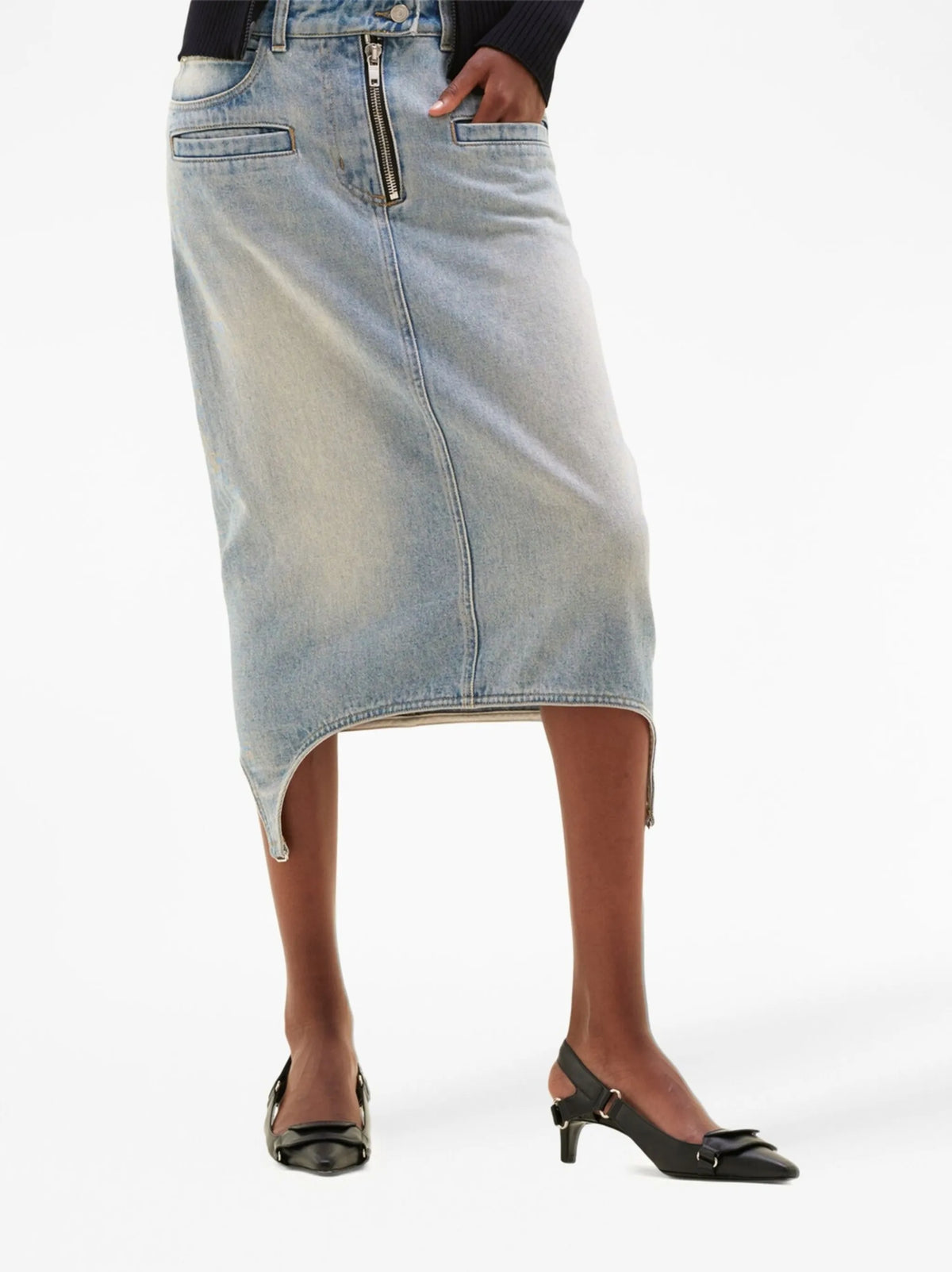 Racer leather pumps