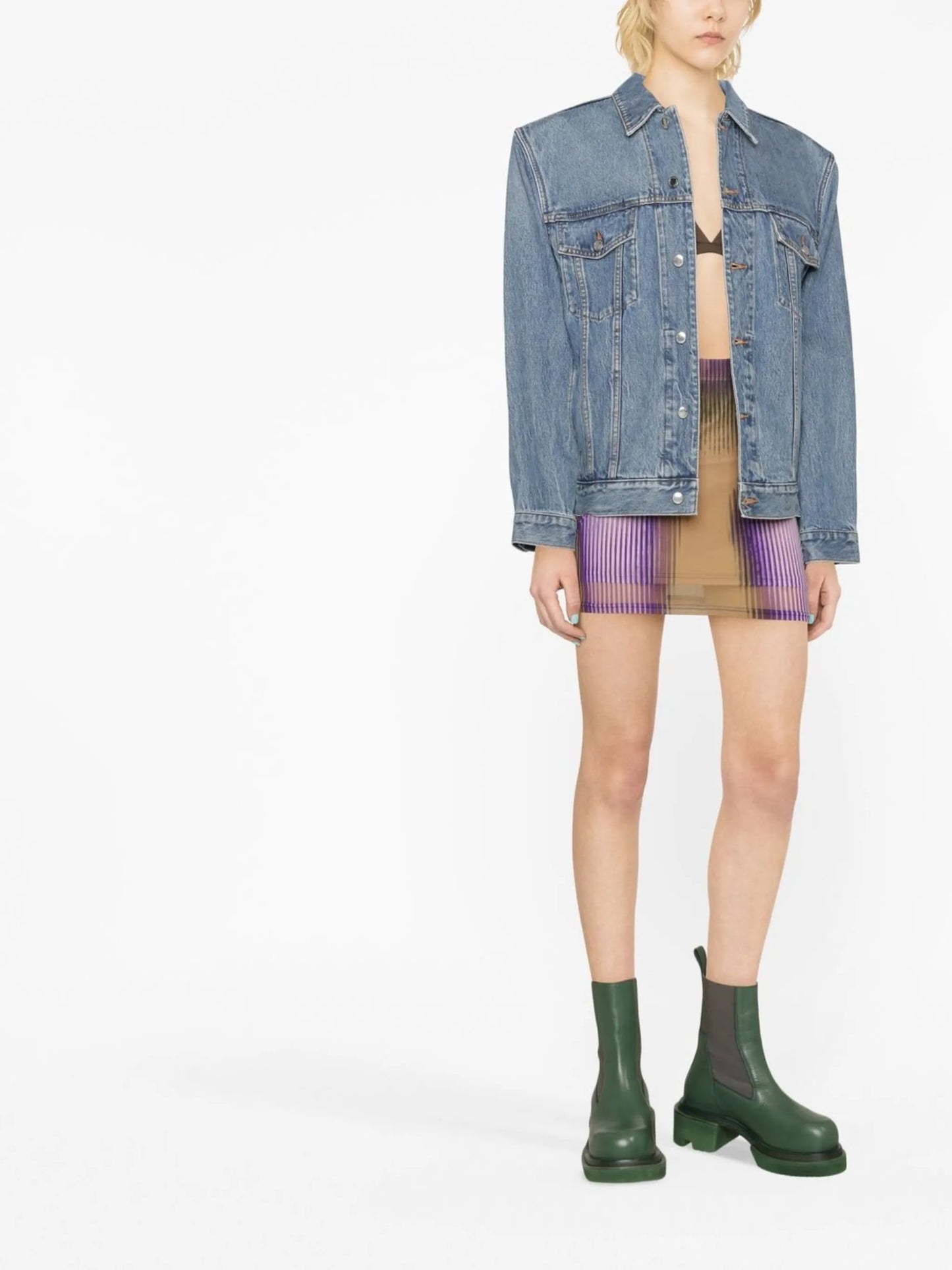 oversized denim trucker jacket