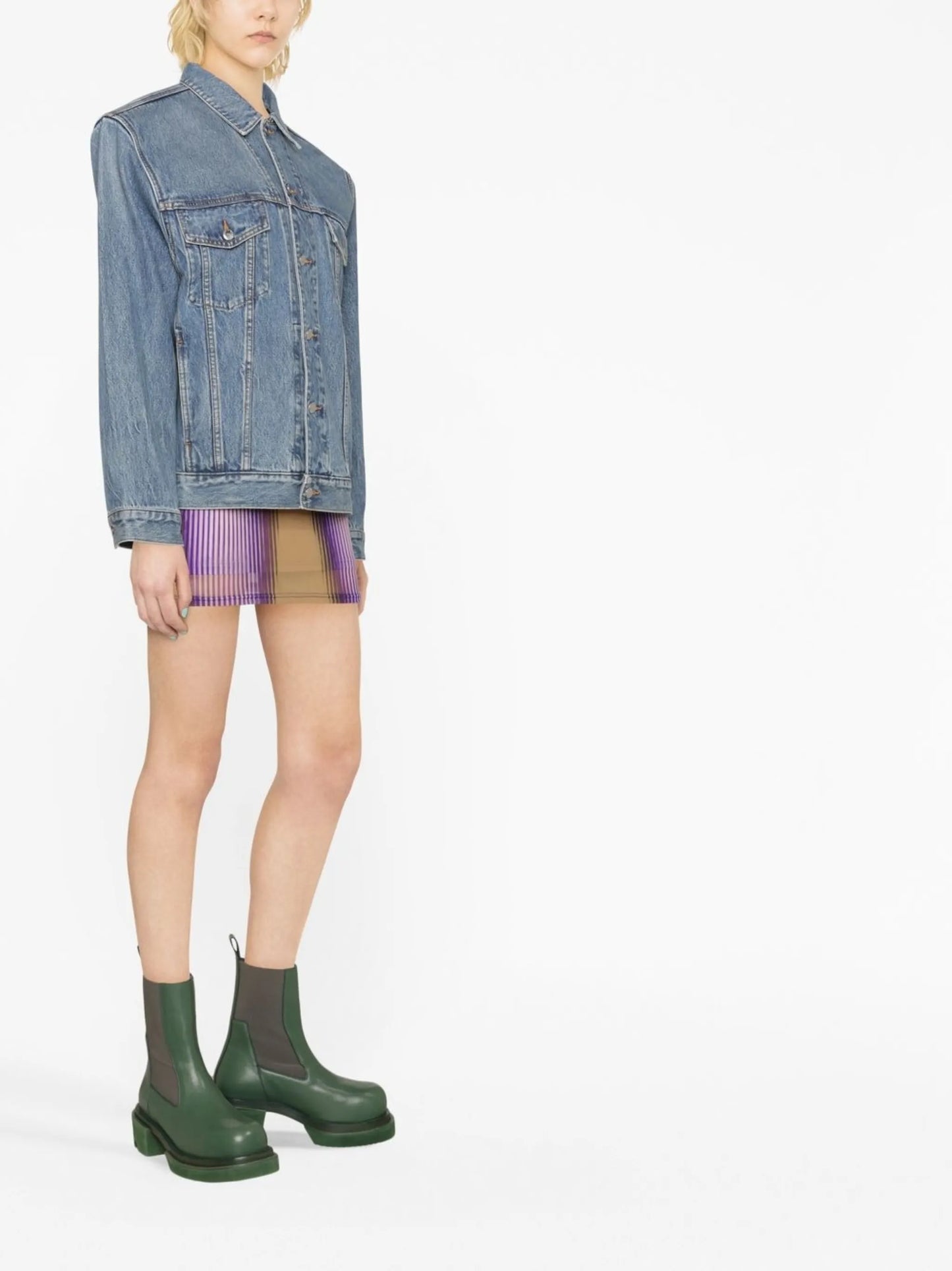 oversized denim trucker jacket