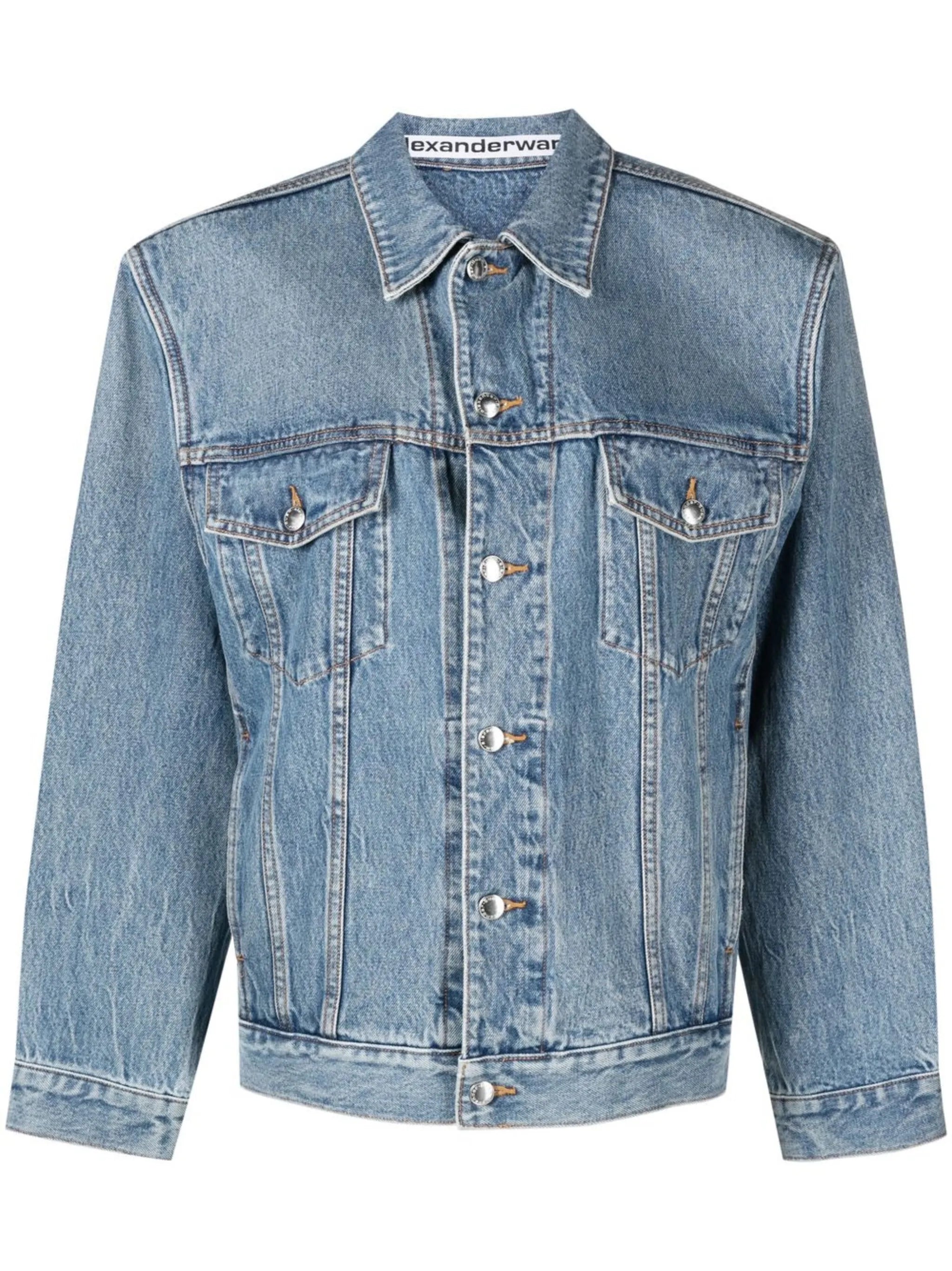 oversized denim trucker jacket