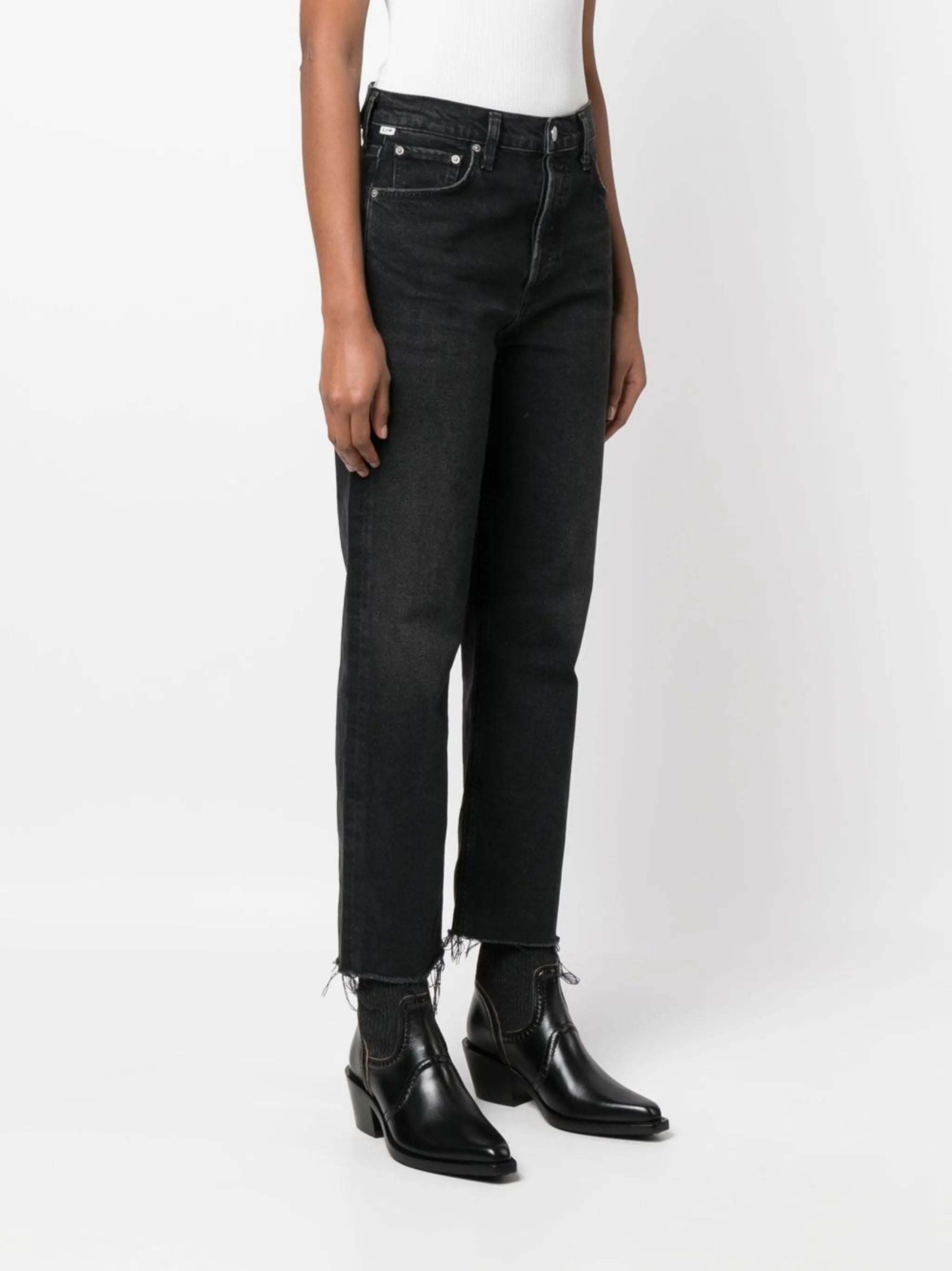 Florence cropped straight-leg jeans