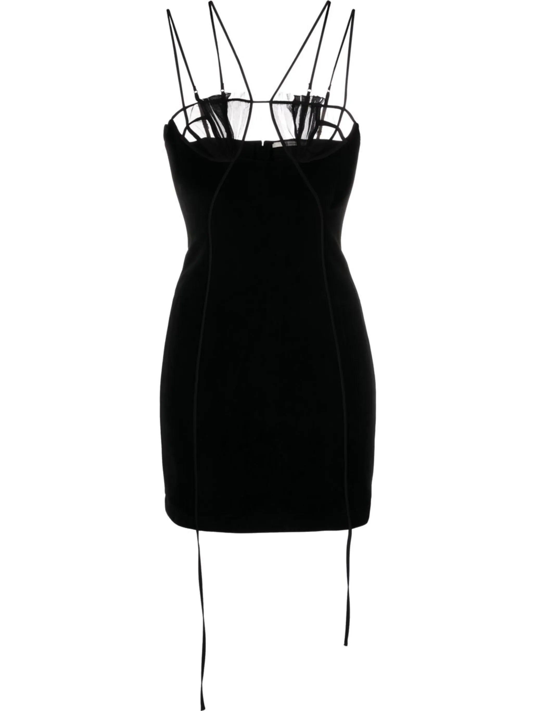 spaghetti-strap minidress