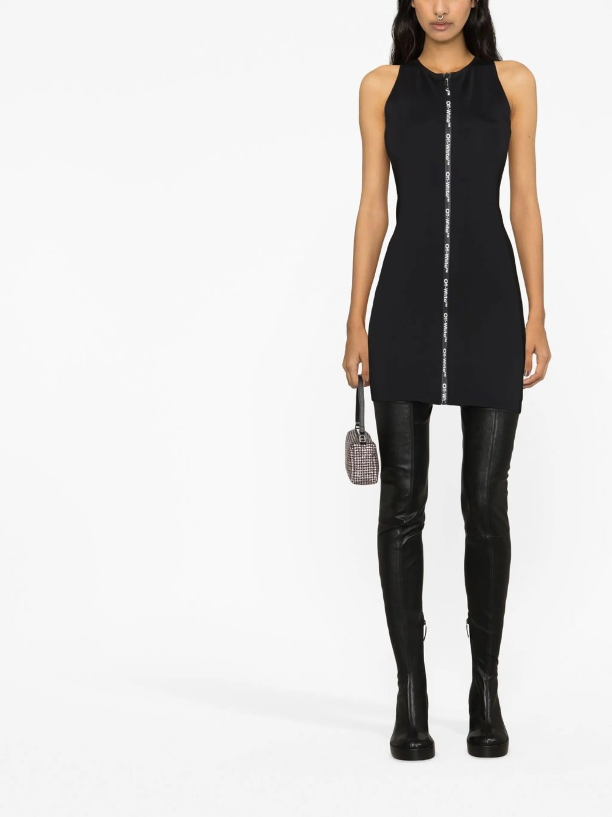 logo-tape minidress