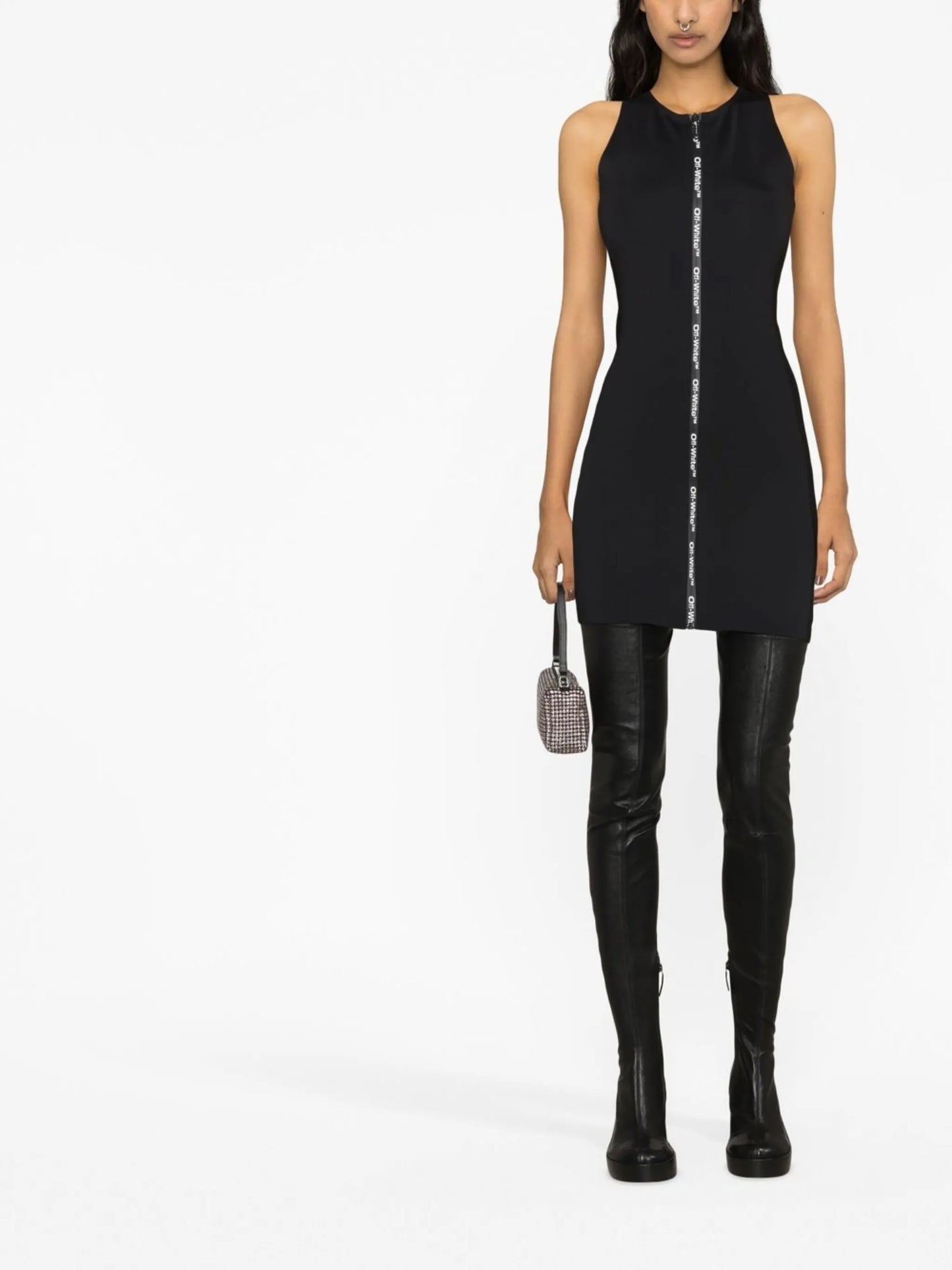 logo-tape minidress