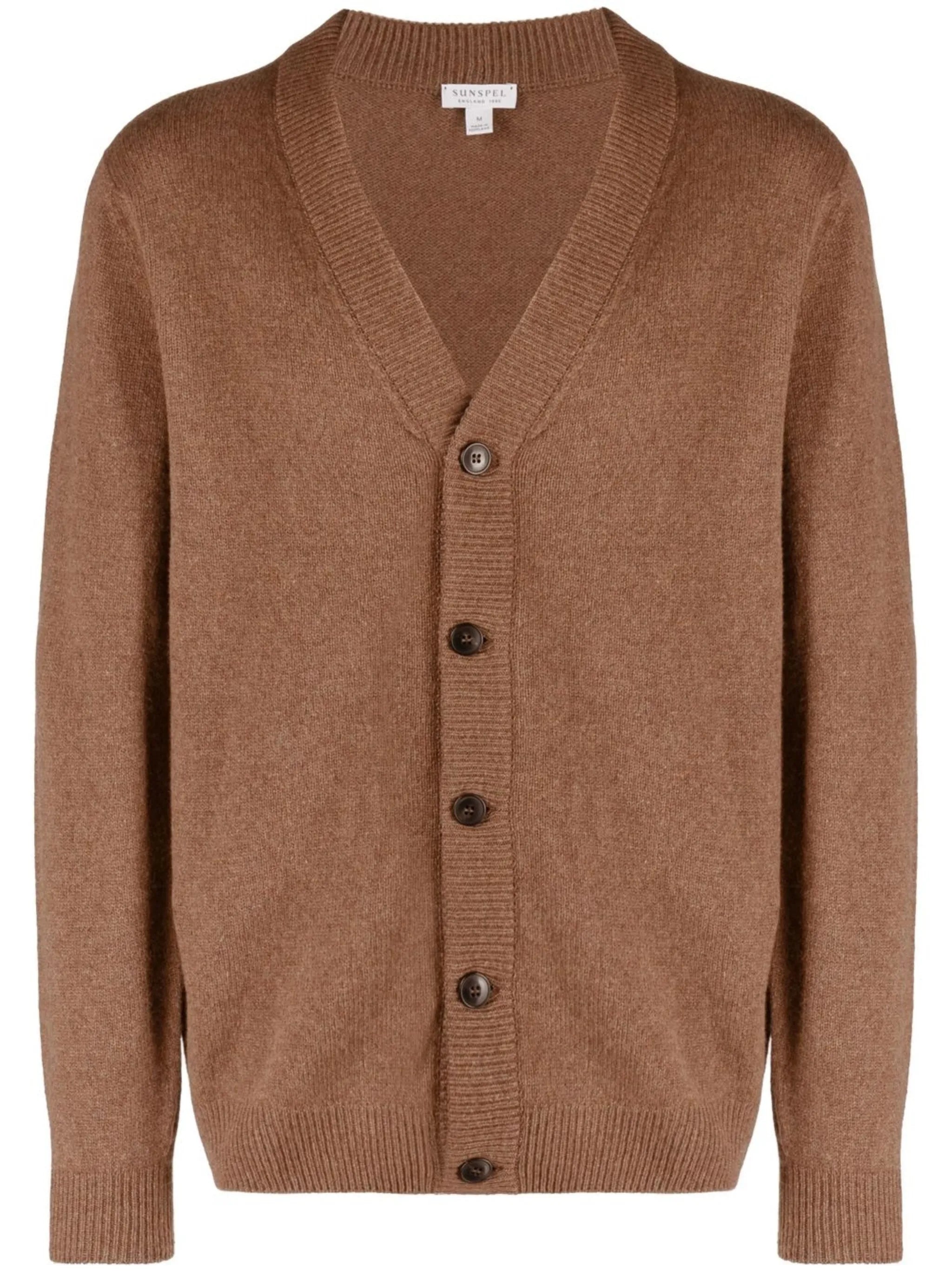 button-up knitted cardigan