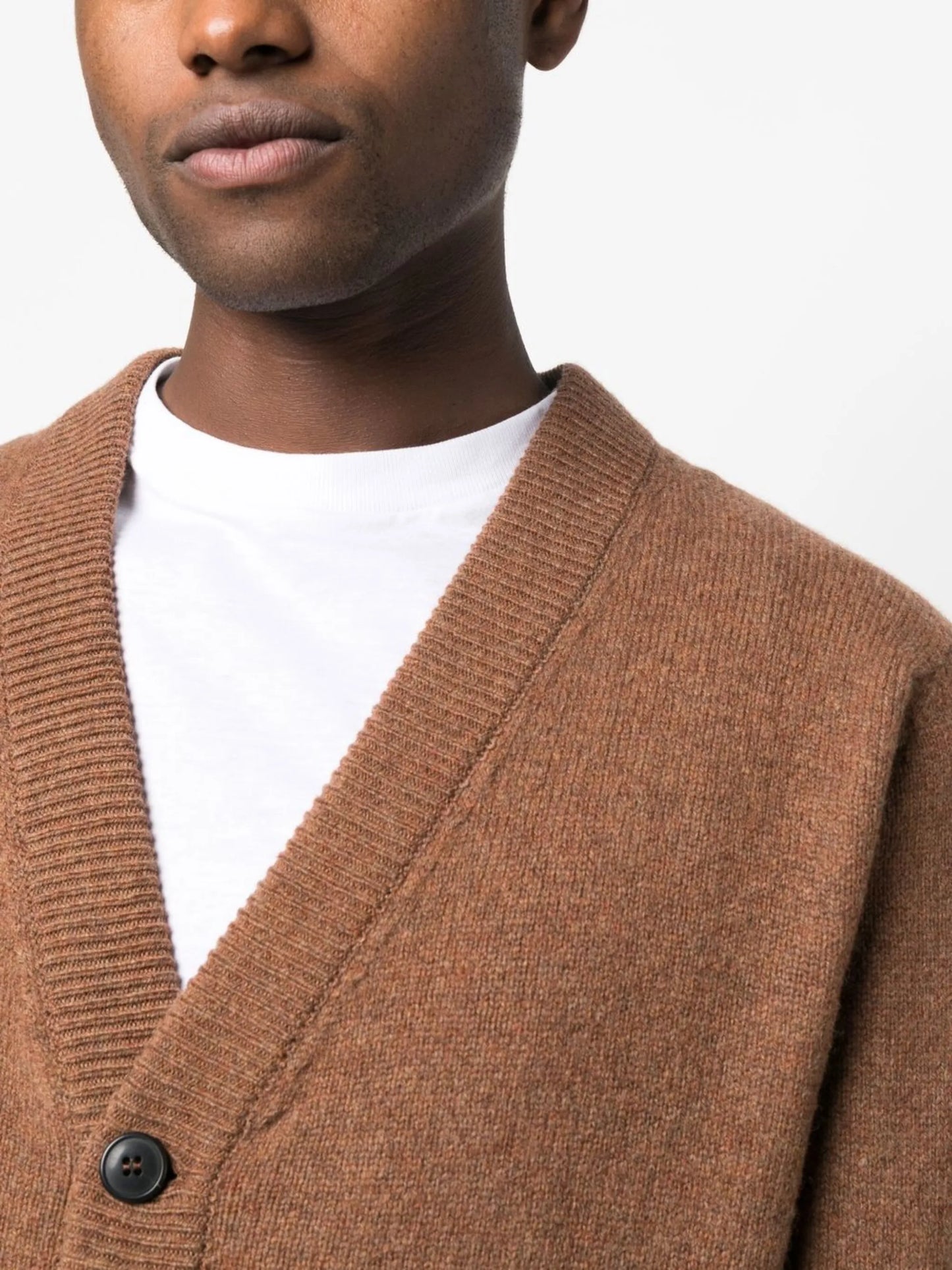 button-up knitted cardigan